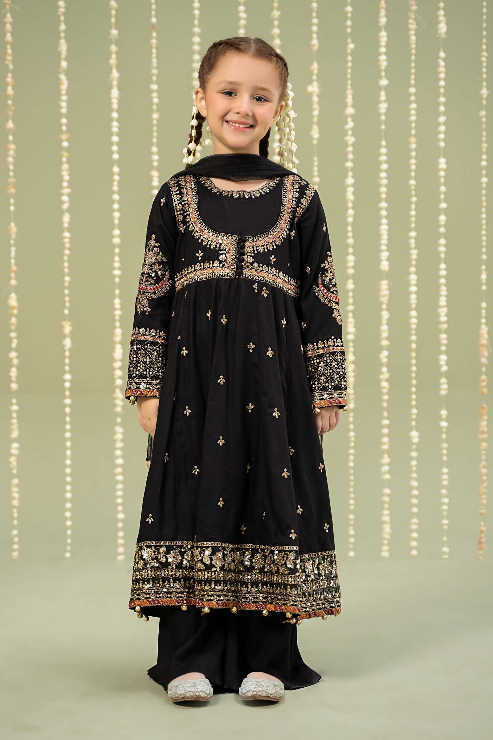 Maria B | 3 Piece Embroidered Linen Suit | MKD-W24-07 - House Of Zarish