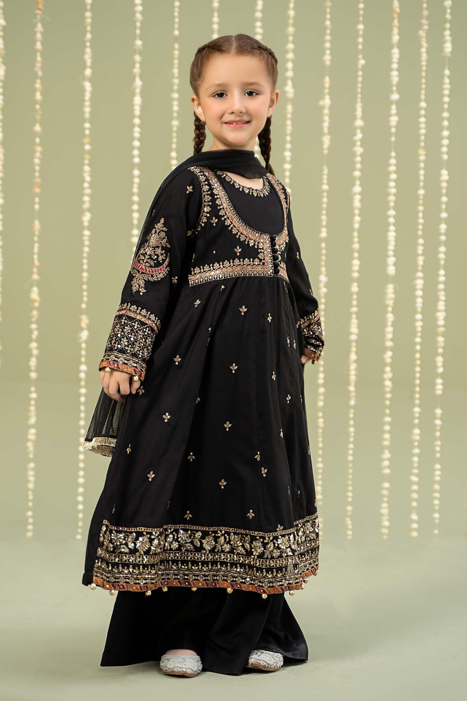 Maria B | 3 Piece Embroidered Linen Suit | MKD-W24-07 - House Of Zarish