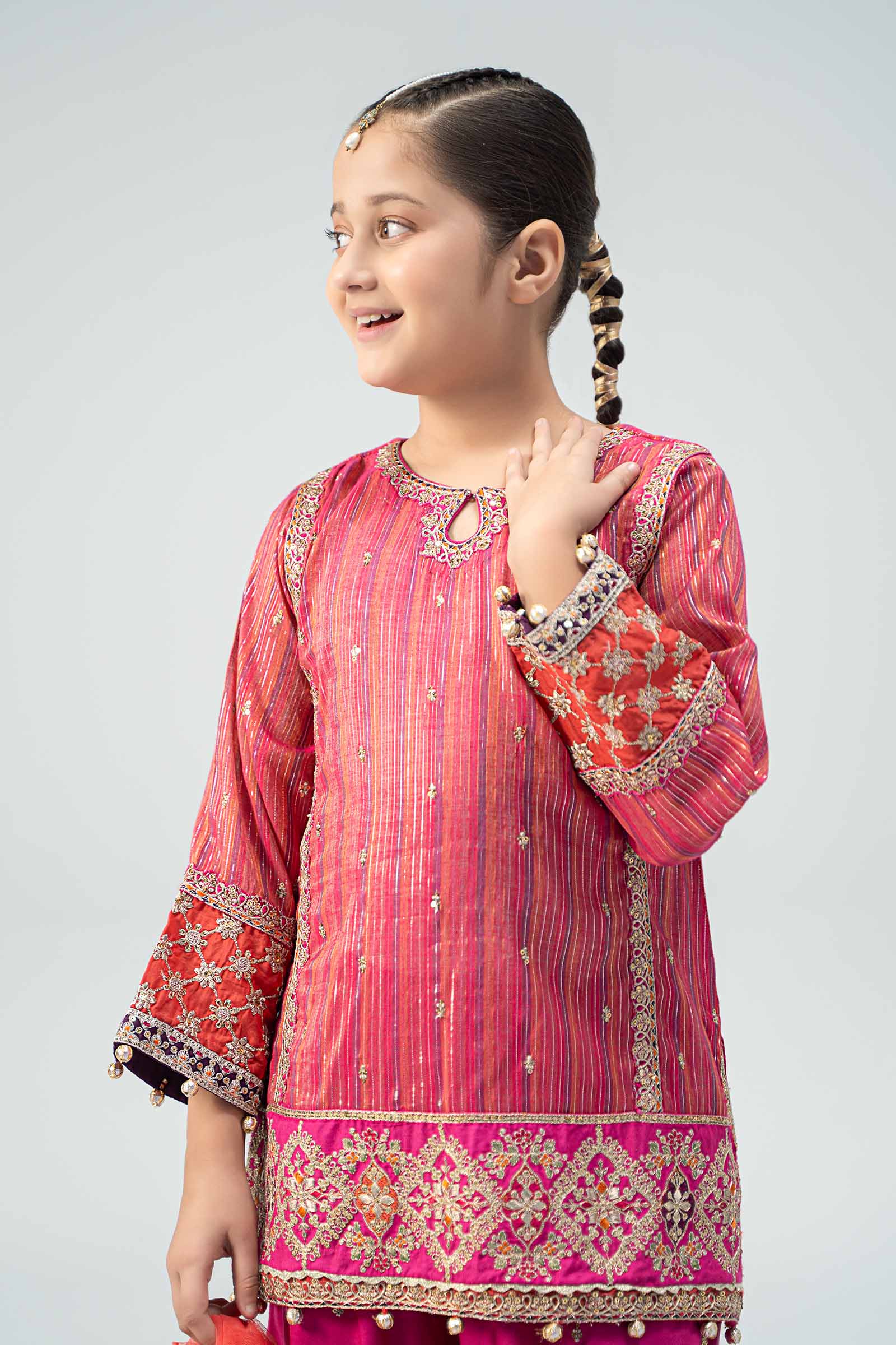 Maria B | 3 Piece Embroidered Suit | MKD-W24-11 - House Of Zarish
