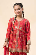 Maria B | 3 Piece Embroidered Marina Twill Suit | MKD-W24-12 - House Of Zarish