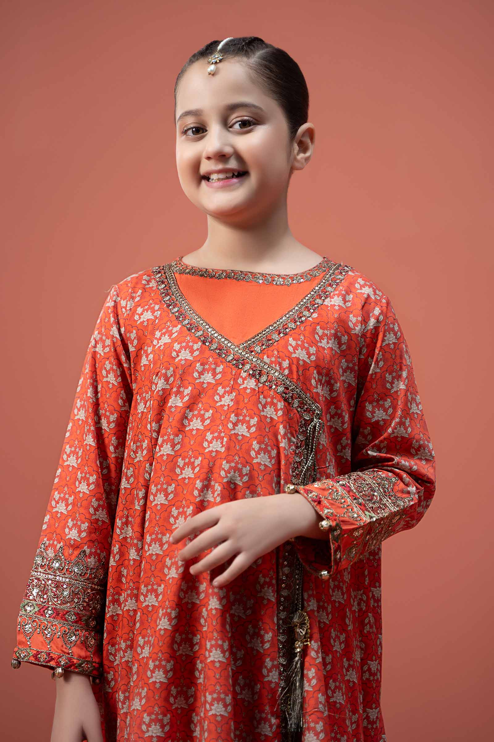 Maria B | 3 Piece Printed Linen Suit | MKD-W24-16 - House Of Zarish