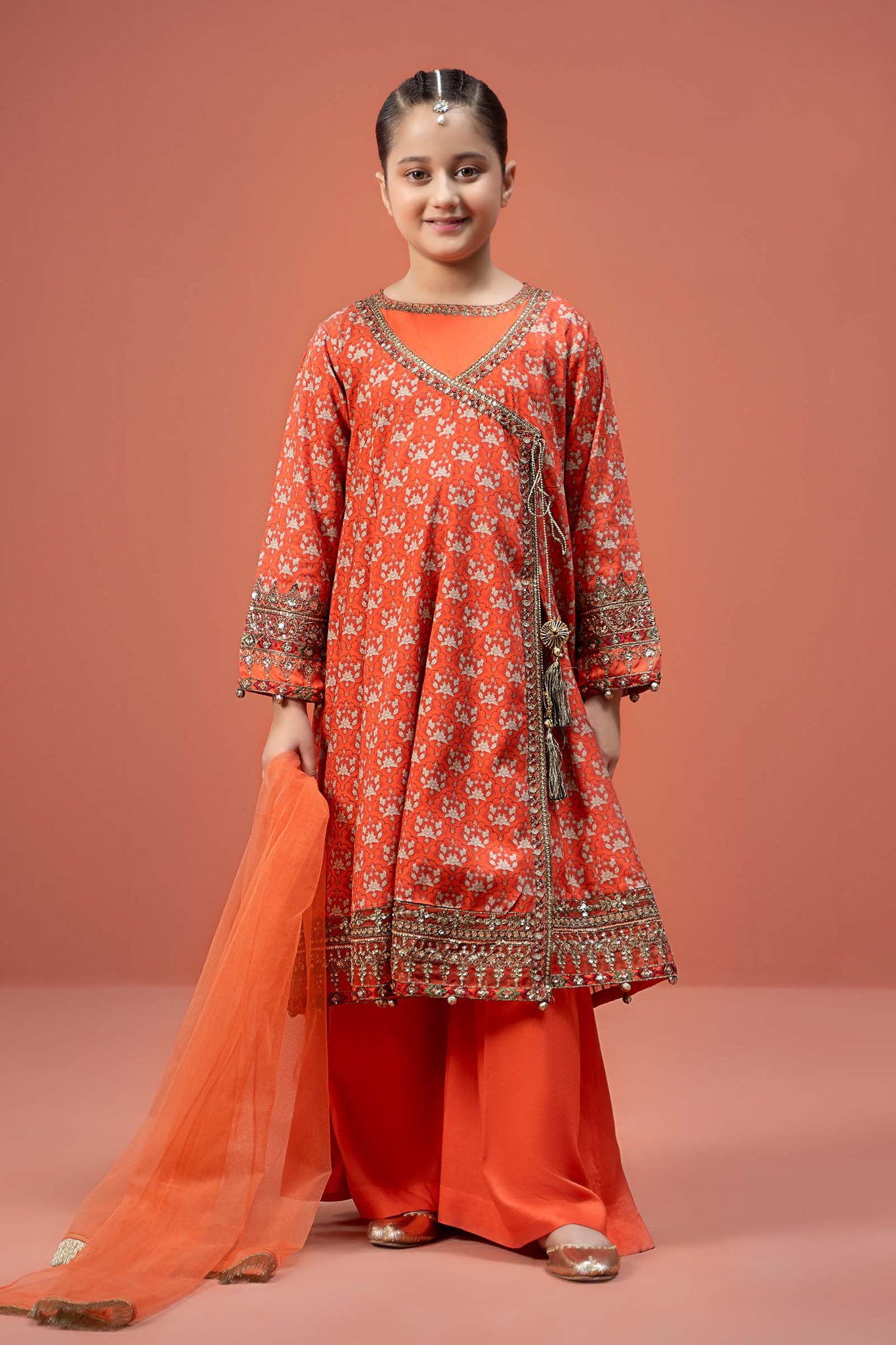 Maria B | 3 Piece Printed Linen Suit | MKD-W24-16 - House Of Zarish