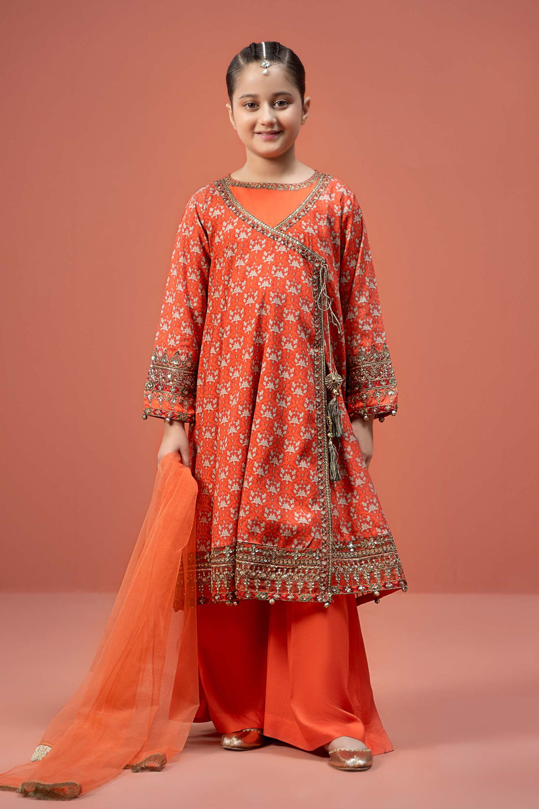 Maria B | 3 Piece Printed Linen Suit | MKD-W24-16 - Libasekhas