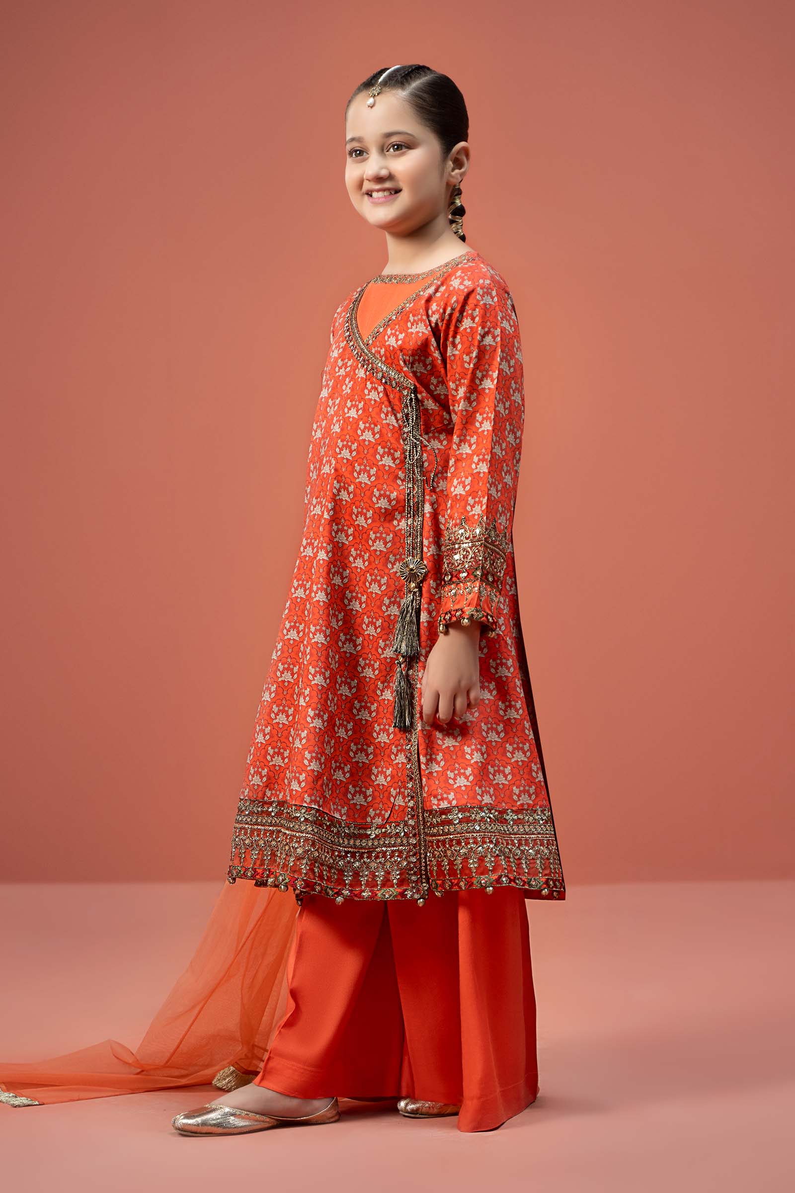 Maria B | 3 Piece Printed Linen Suit | MKD-W24-16 - House Of Zarish