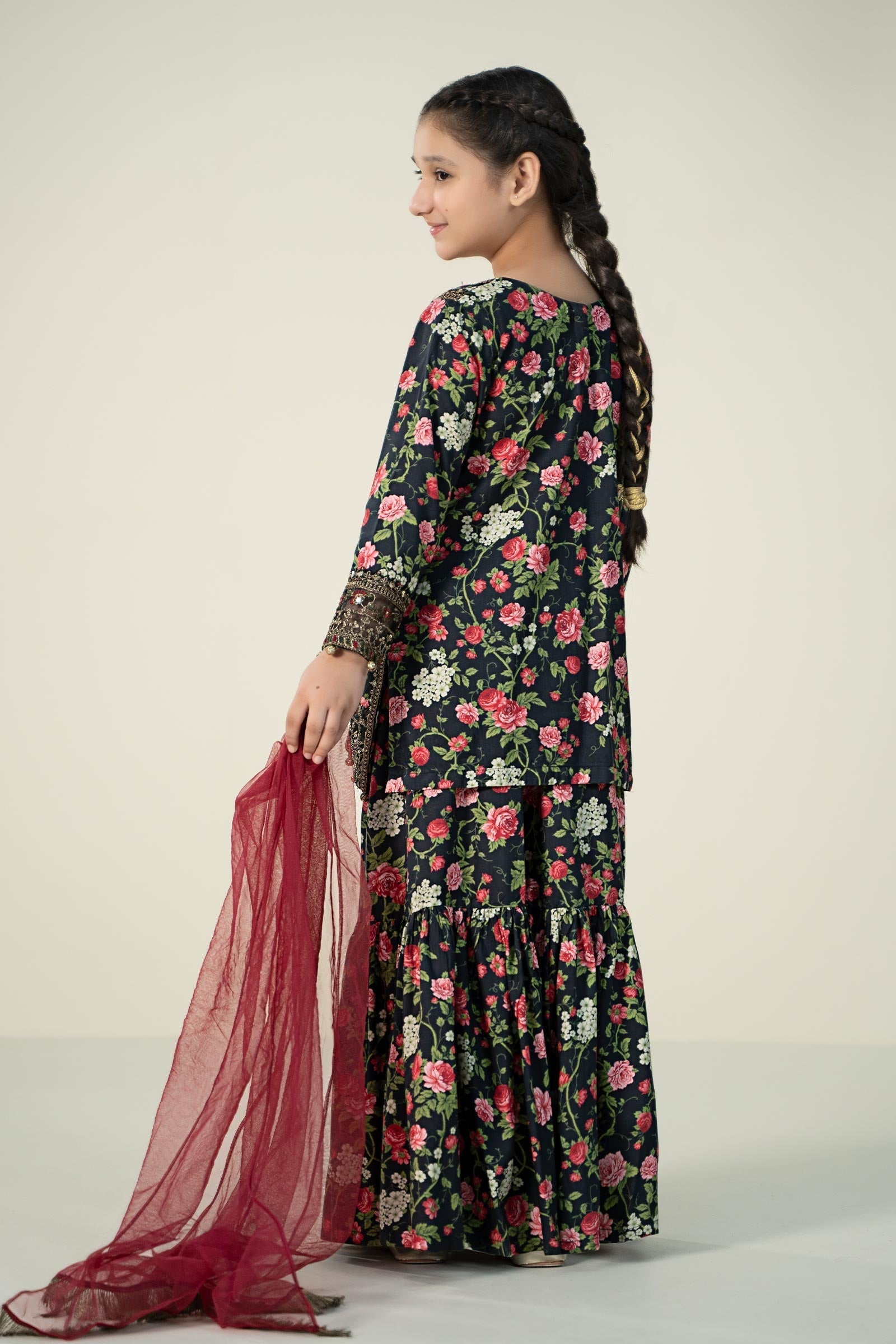 Maria B | 3 Piece Printed Linen Suit | MKD-W24-19 - Libasekhas