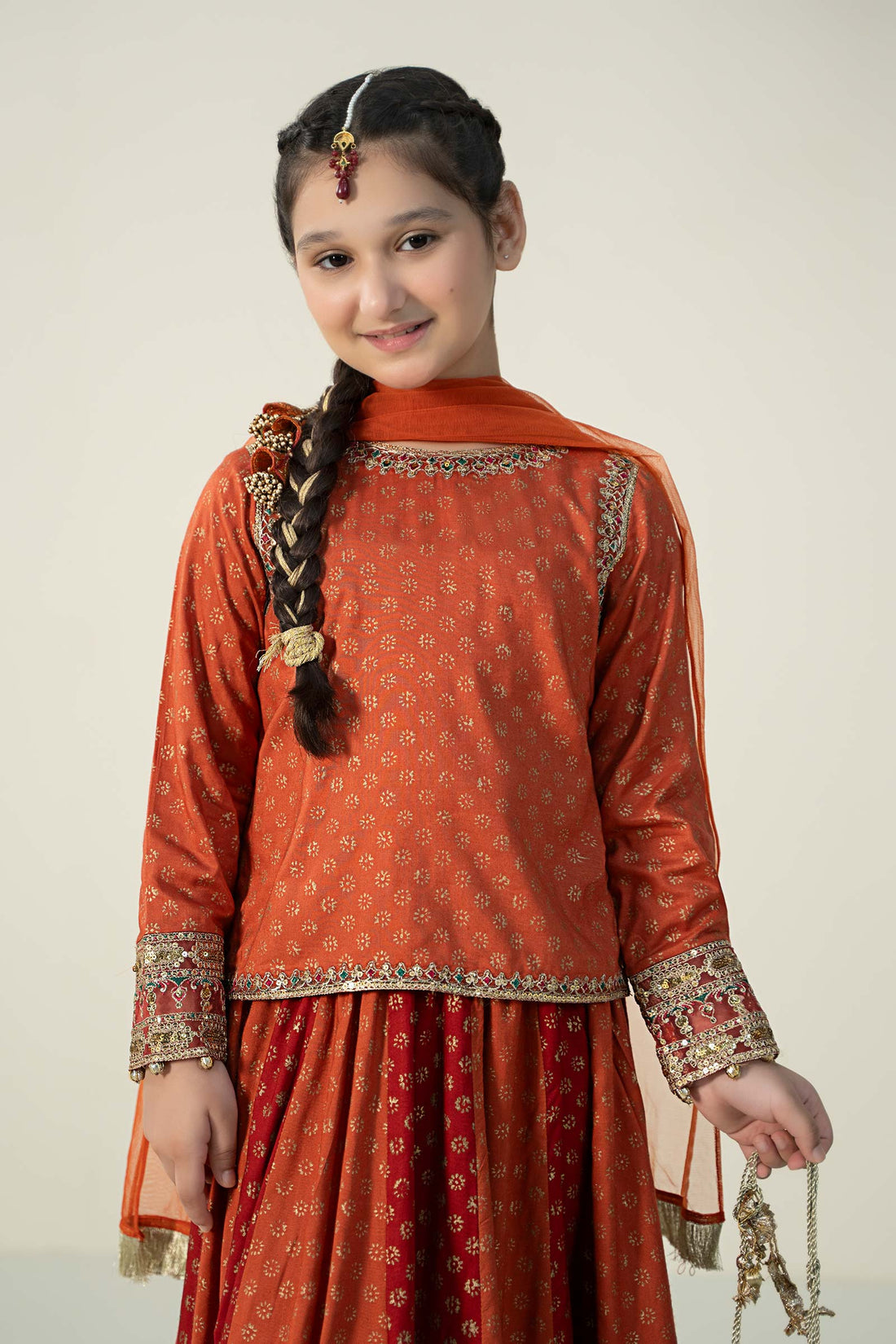 Maria B | 3 Piece Printed Linen Suit | MKD-W24-20 - House Of Zarish