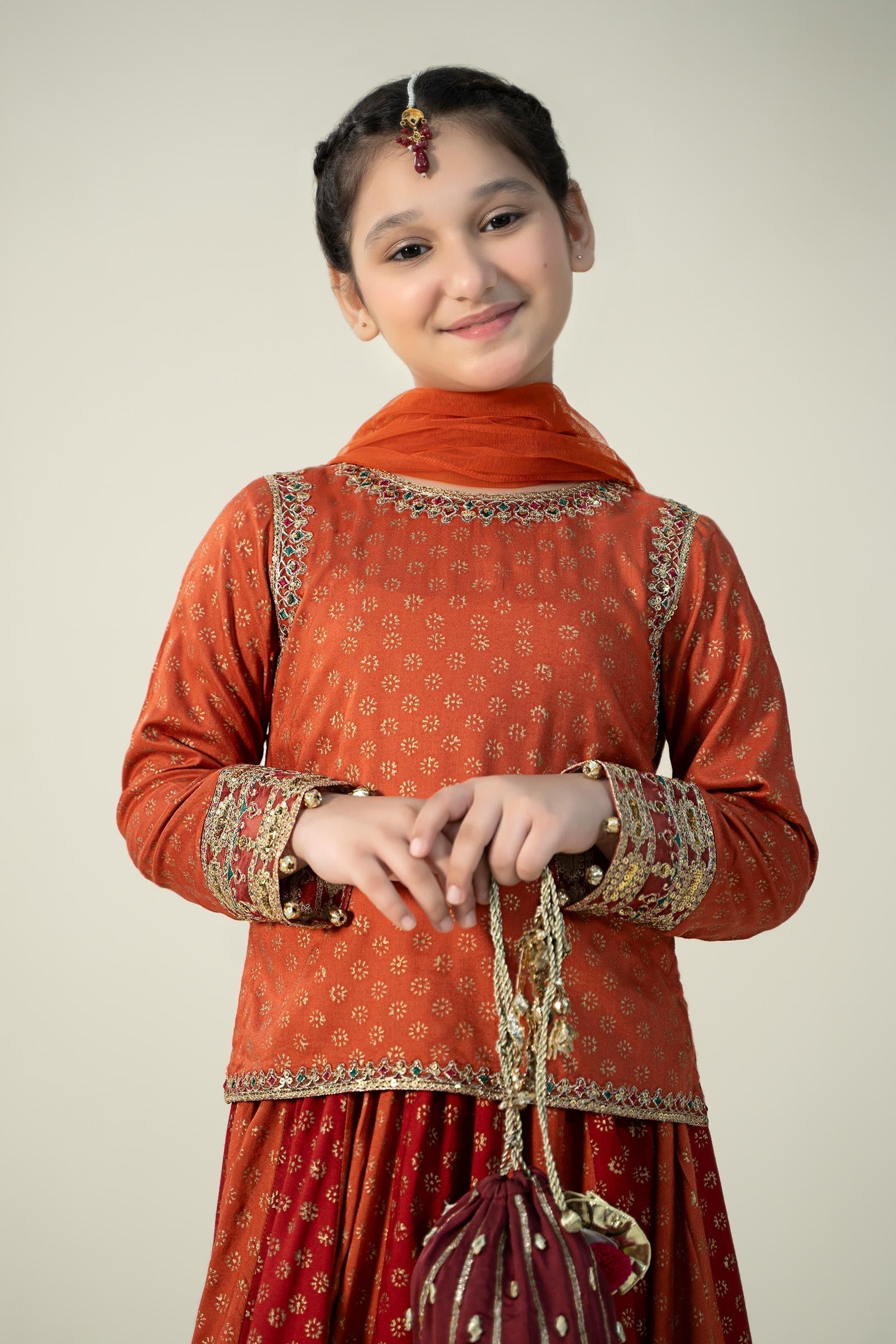 Maria B | 3 Piece Printed Linen Suit | MKD-W24-20 - House Of Zarish
