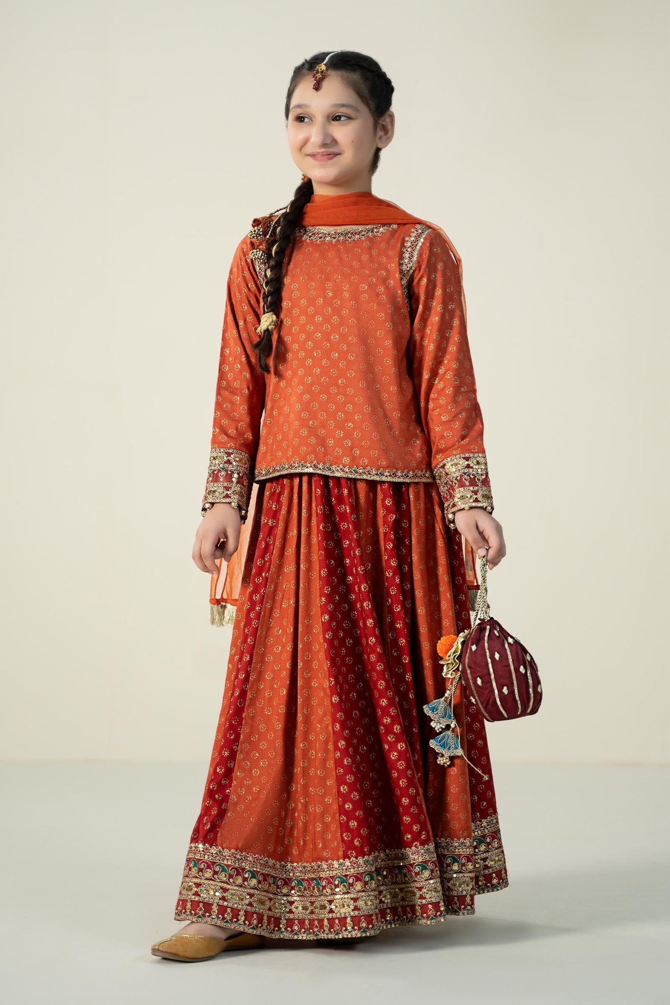 Maria B | 3 Piece Printed Linen Suit | MKD-W24-20 - House Of Zarish