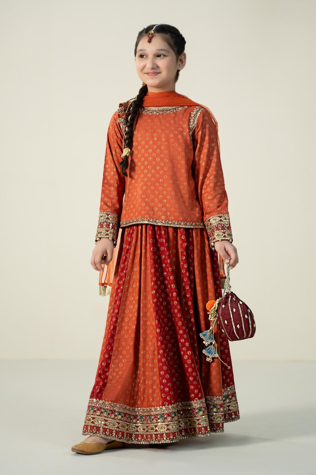 Maria B | 3 Piece Printed Linen Suit | MKD-W24-20 - House Of Zarish