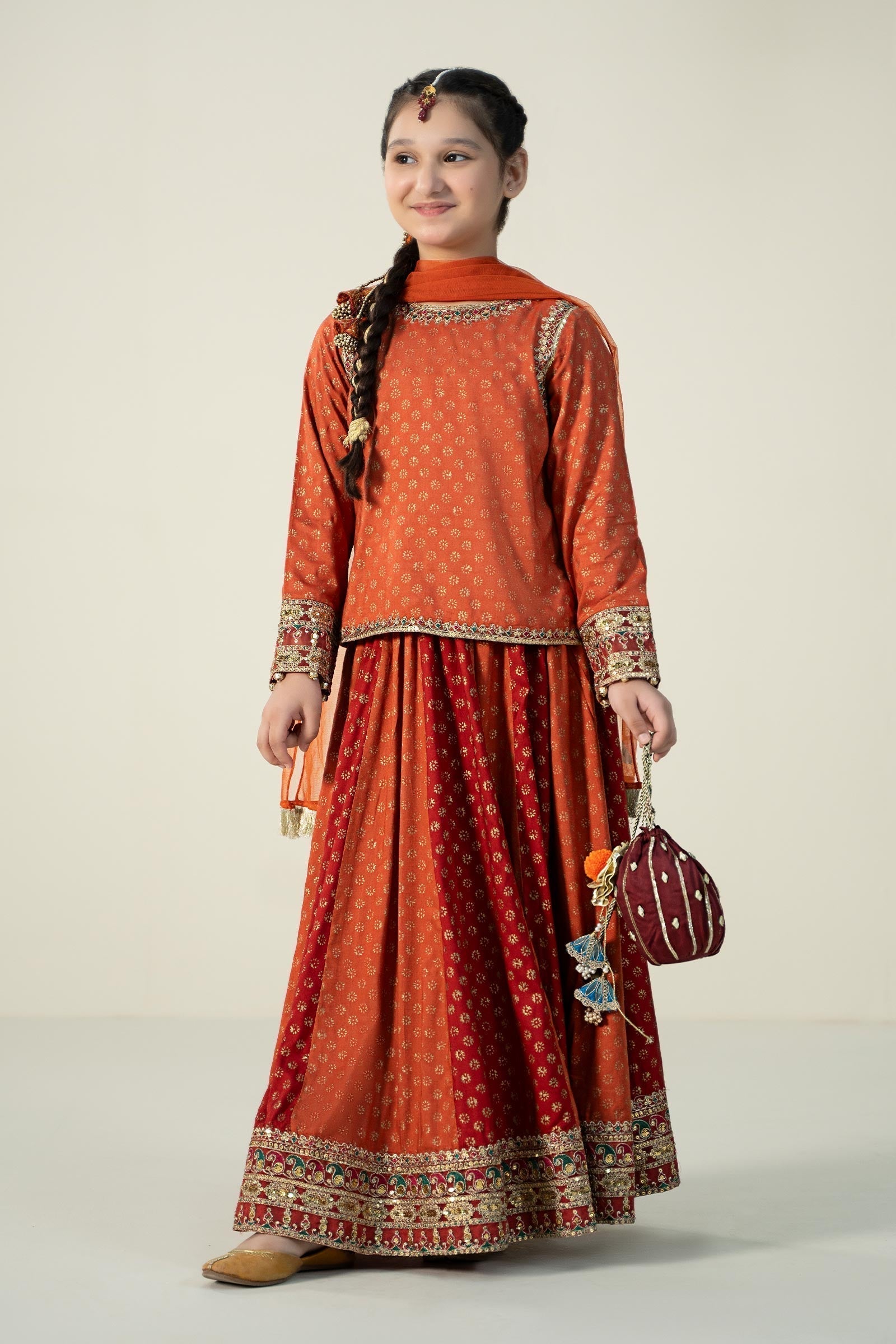 Maria B | 3 Piece Printed Linen Suit | MKD-W24-20 - House Of Zarish