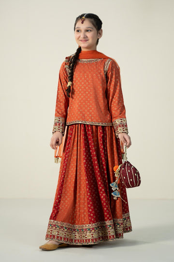 Maria B | 3 Piece Printed Linen Suit | MKD-W24-20 - House Of Zarish