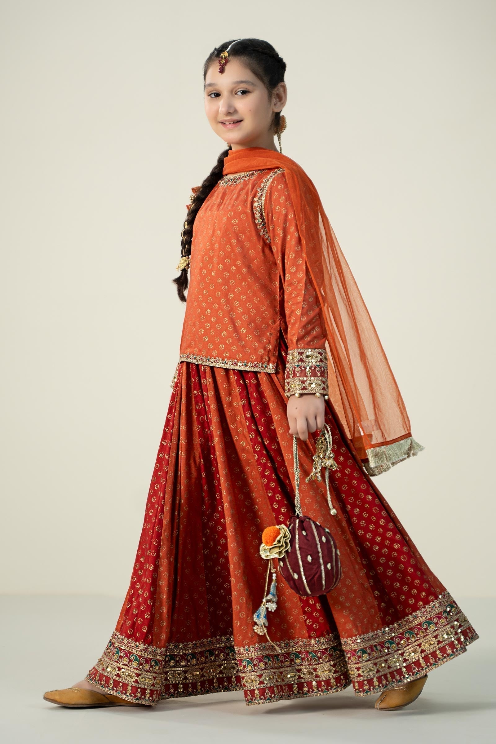 Maria B | 3 Piece Printed Linen Suit | MKD-W24-20 - Libasekhas