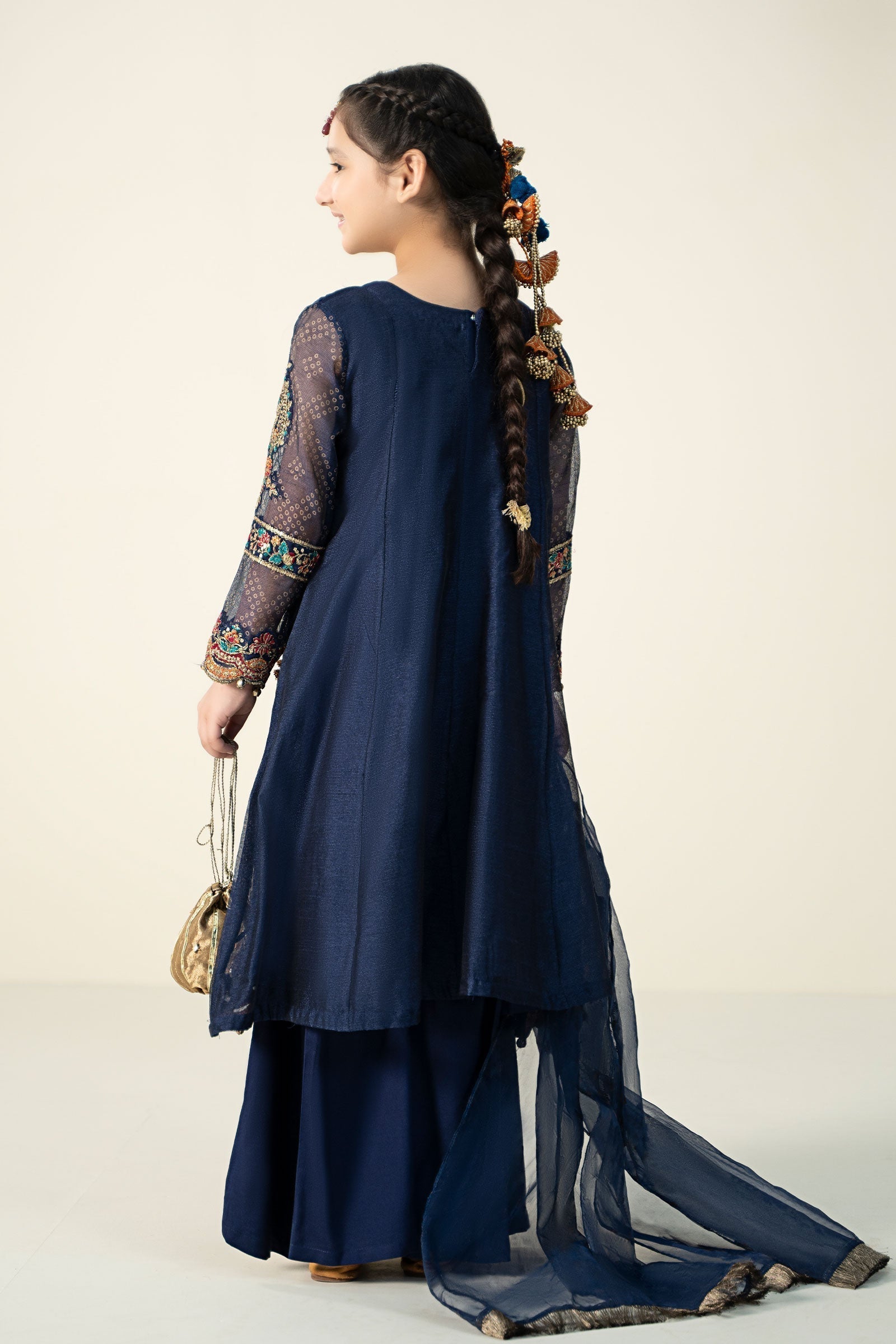 Maria B | 3 Piece Embroidered Paper Cotton Suit | MKD-W24-22 - House Of Zarish