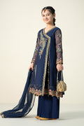 Maria B | 3 Piece Embroidered Paper Cotton Suit | MKD-W24-22 - Libasekhas