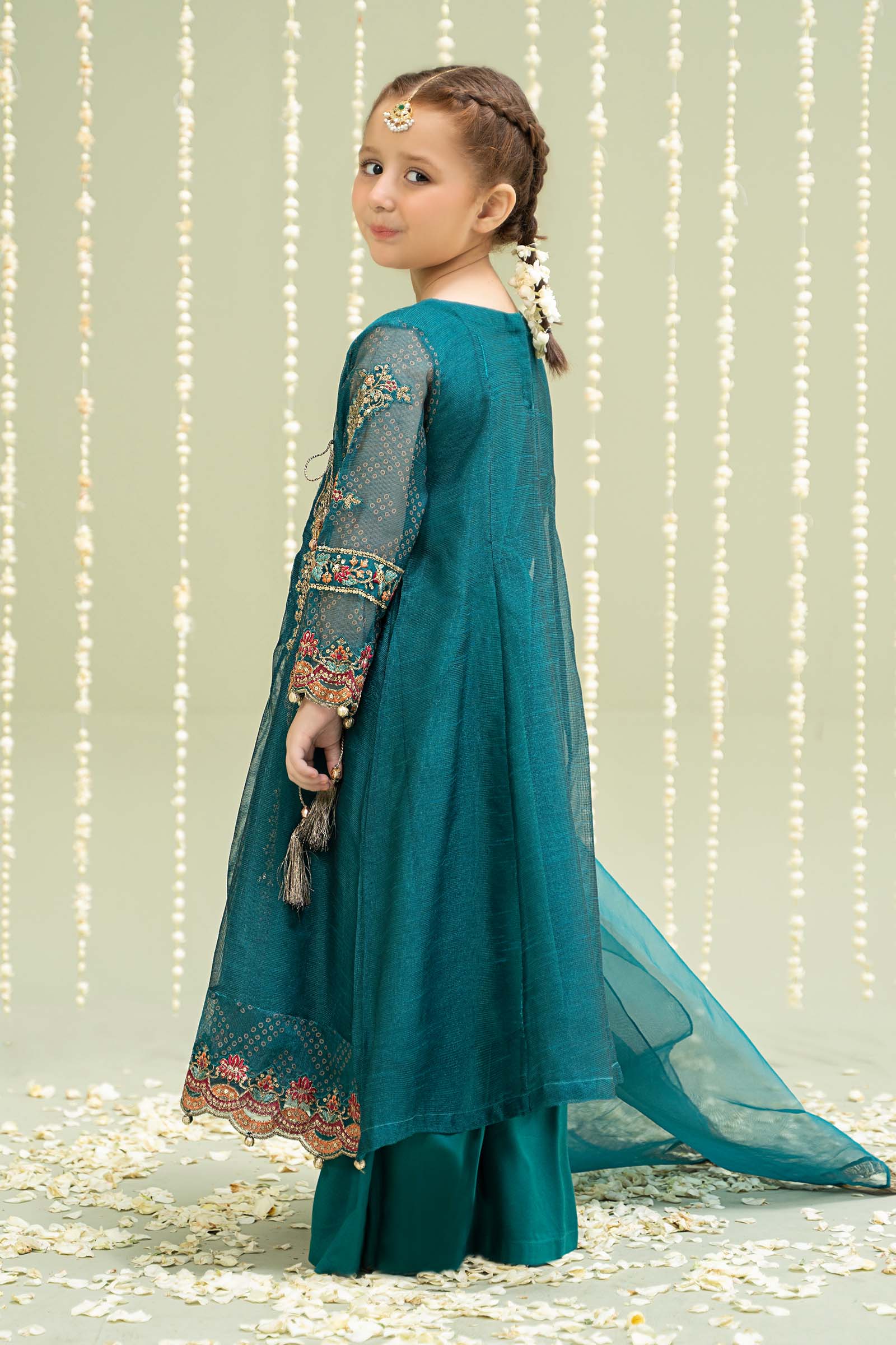 Maria B | 3 Piece Embroidered Paper Cotton Suit | MKD-W24-22 - Libasekhas