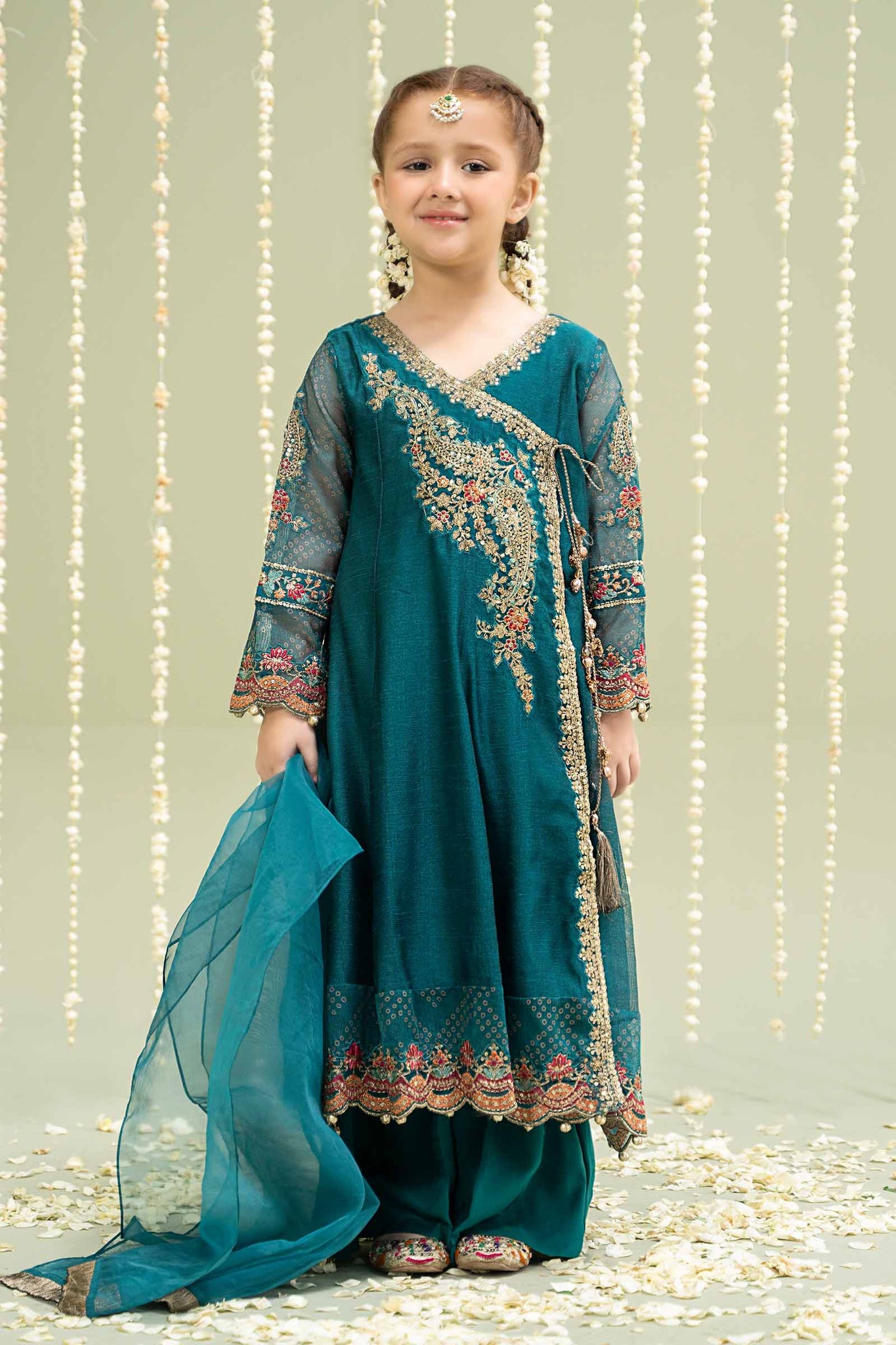 Maria B | 3 Piece Embroidered Paper Cotton Suit | MKD-W24-22 - Libasekhas