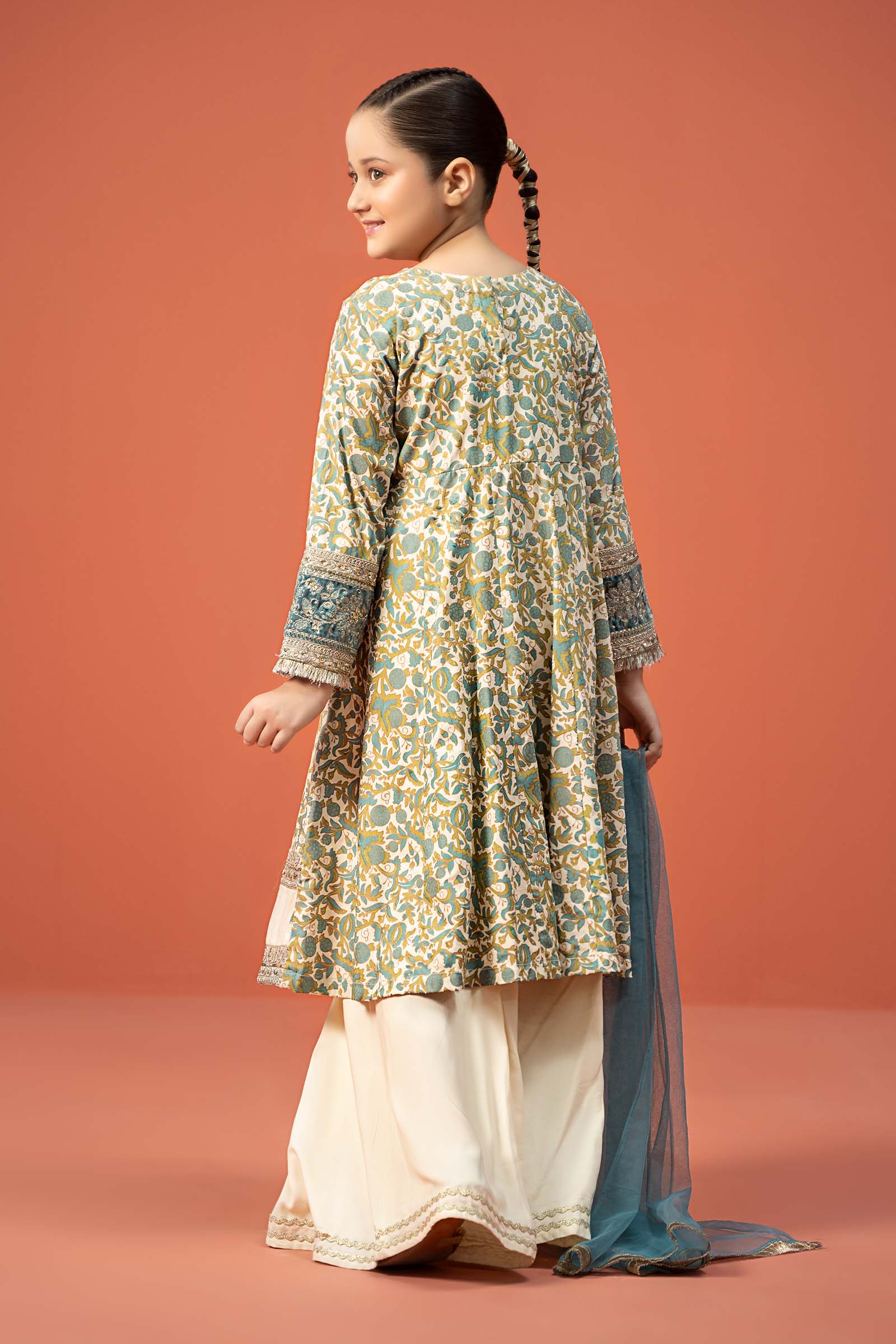 Maria B | 3 Piece Printed Linen Suit | MKD-W24-25 - Libasekhas