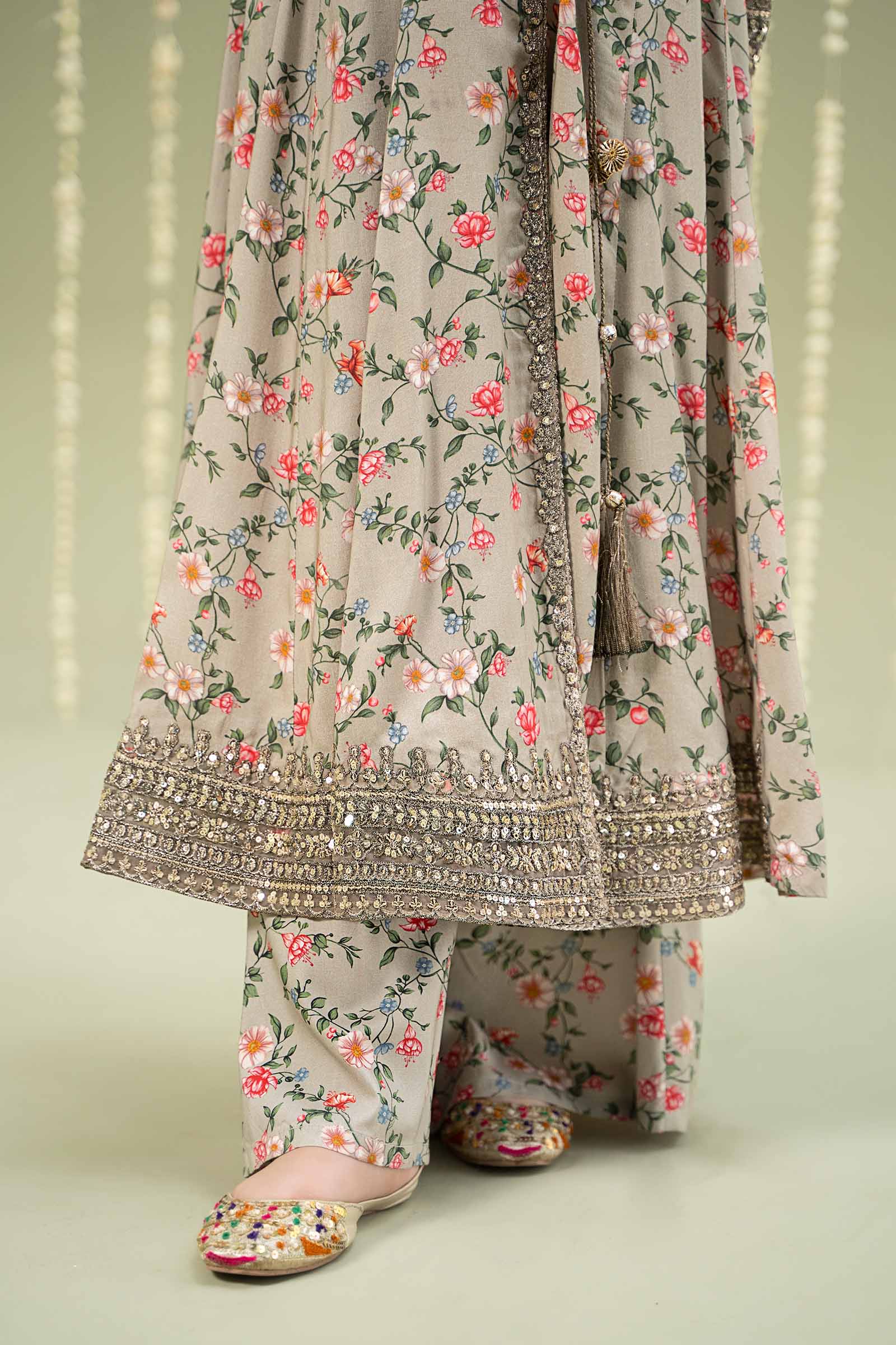 Maria B | 3 Piece Printed Linen Suit | MKD-W24-26 - Libasekhas