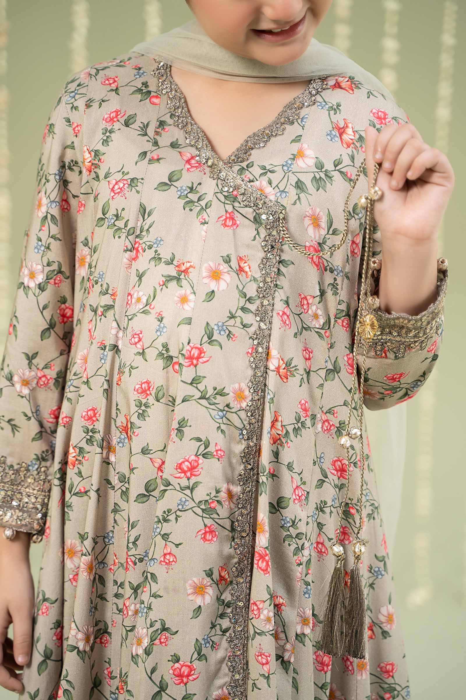 Maria B | 3 Piece Printed Linen Suit | MKD-W24-26 - Libasekhas