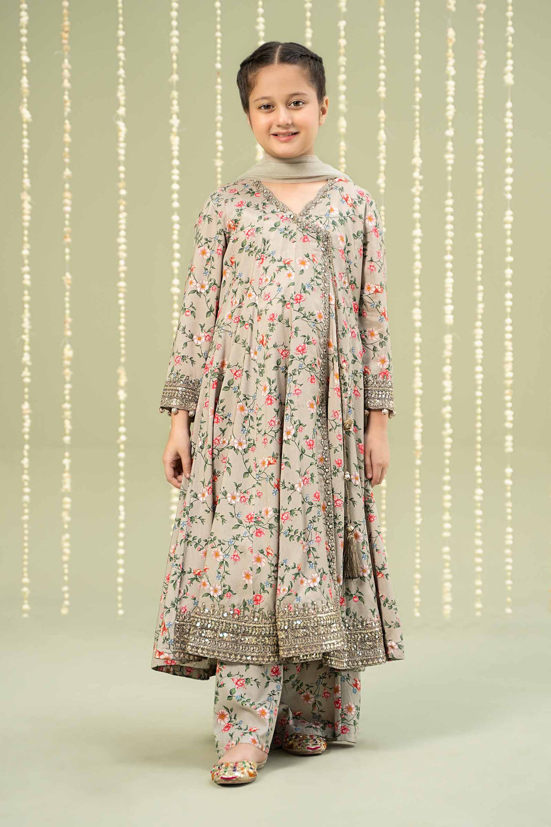 Maria B | 3 Piece Printed Linen Suit | MKD-W24-26 - Libasekhas