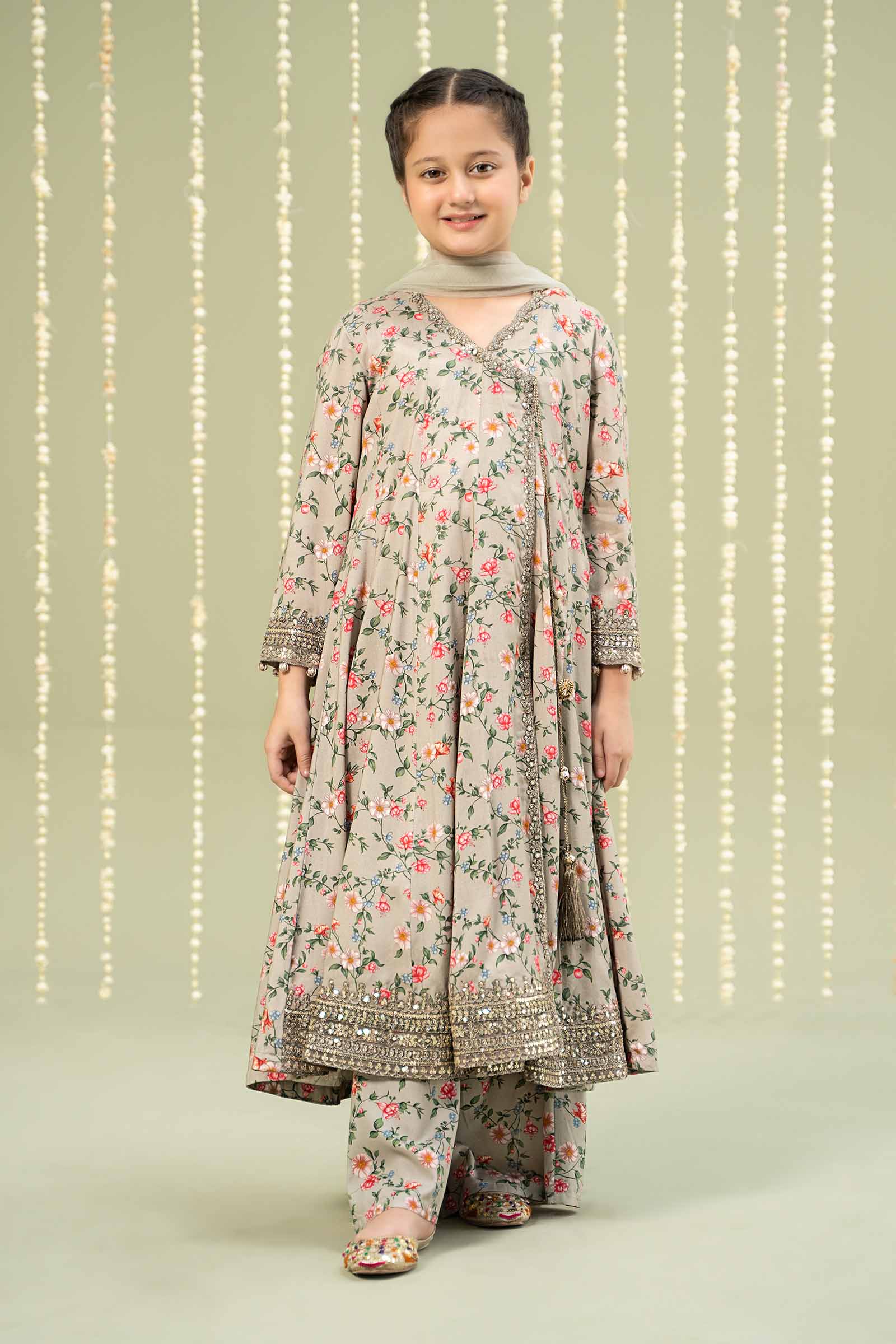 Maria B | 3 Piece Printed Linen Suit | MKD-W24-26 - Libasekhas