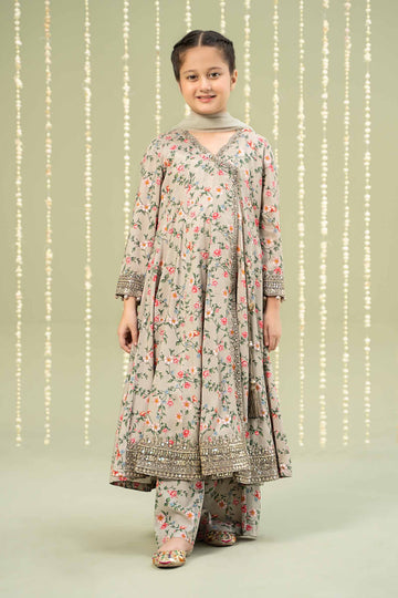 Maria B | 3 Piece Printed Linen Suit | MKD-W24-26 - Libasekhas