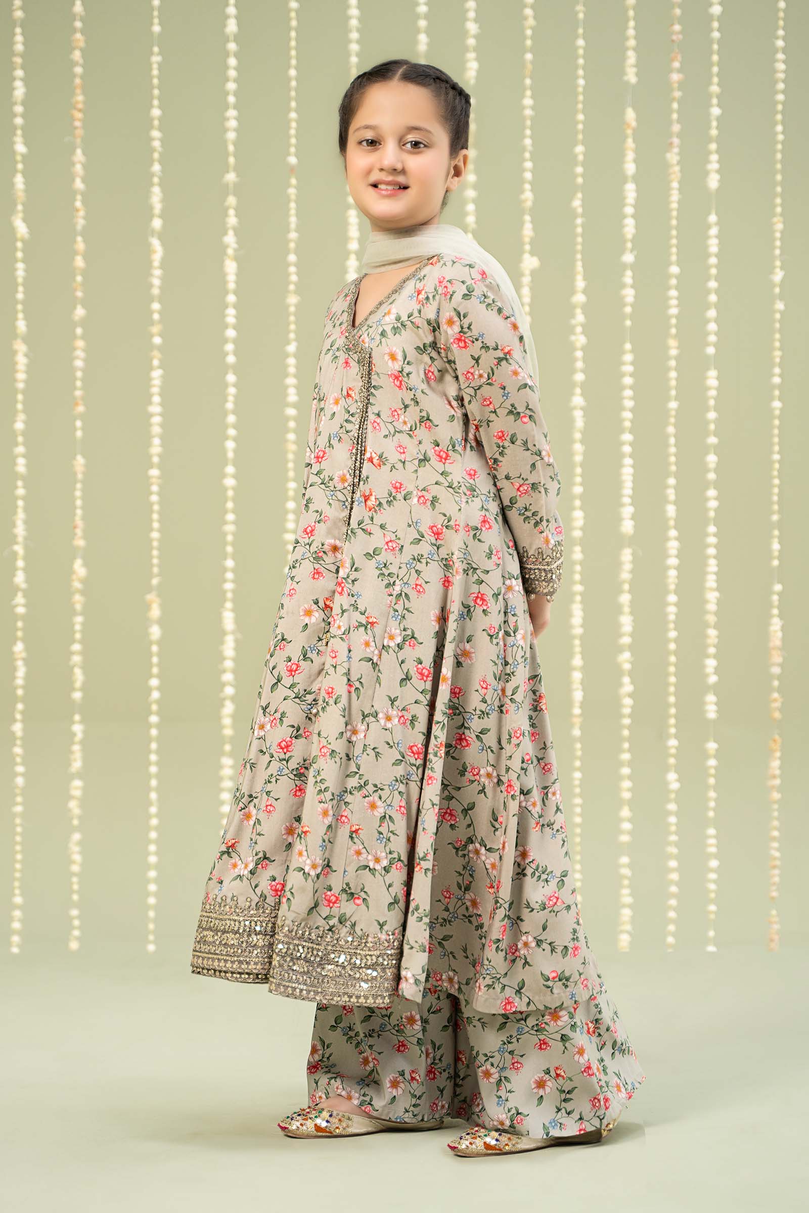 Maria B | 3 Piece Printed Linen Suit | MKD-W24-26 - Libasekhas