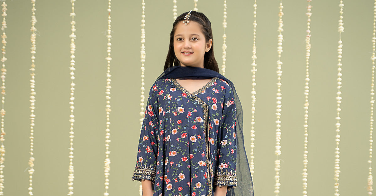 Maria B | 3 Piece Printed Linen Suit | MKD-W24-26 - House Of Zarish