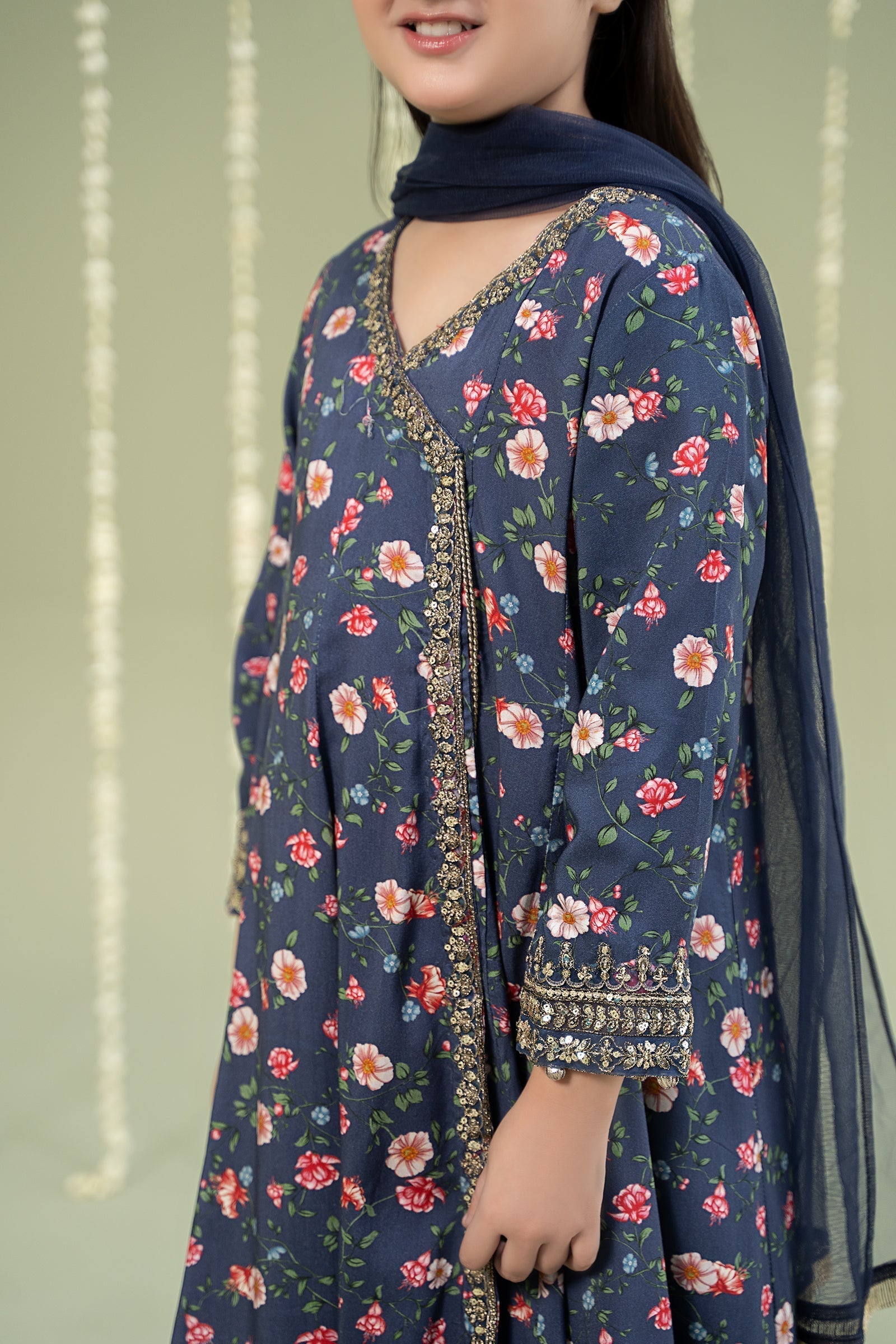 Maria B | 3 Piece Printed Linen Suit | MKD-W24-26 - Libasekhas