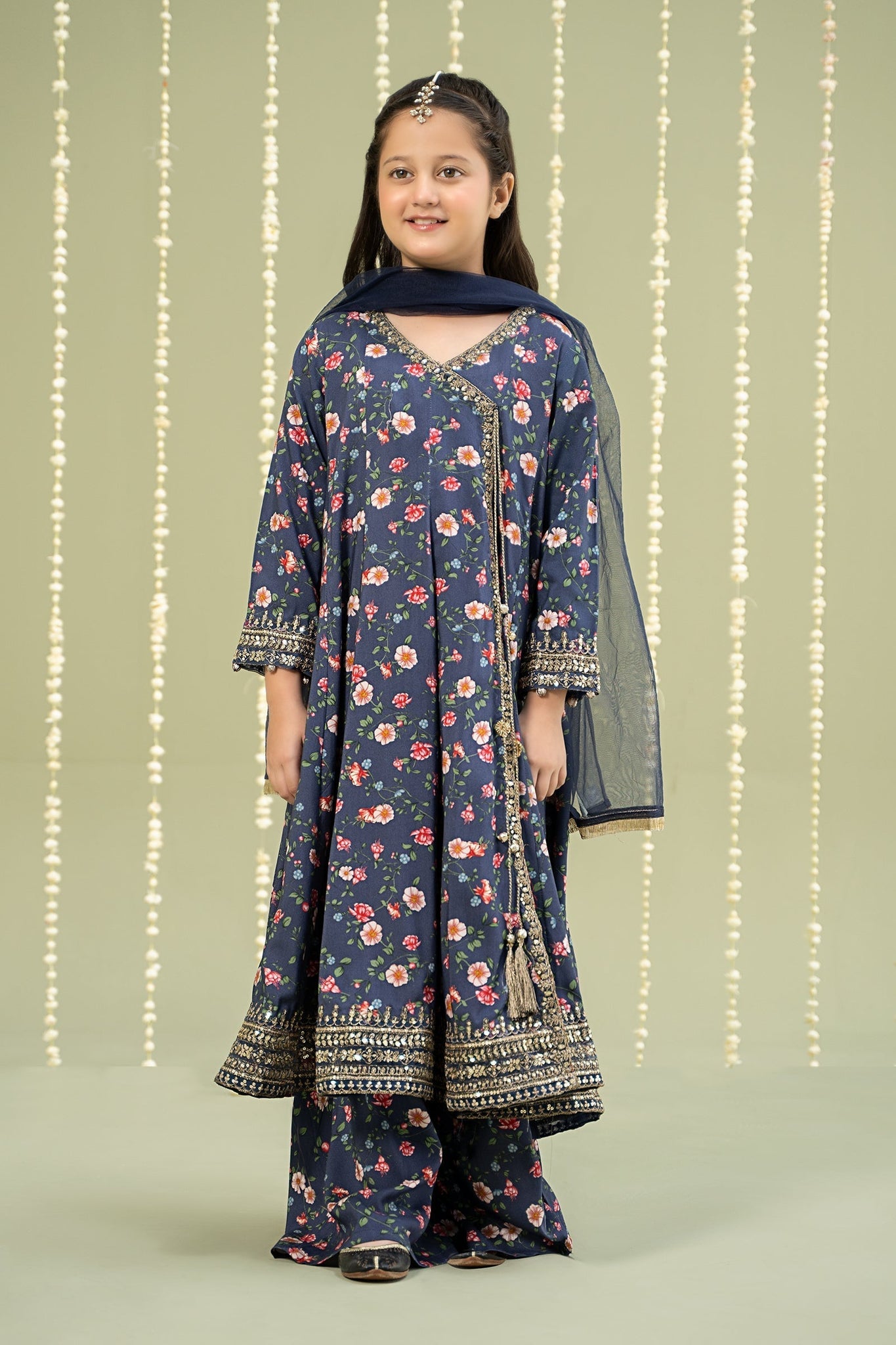 Maria B | 3 Piece Printed Linen Suit | MKD-W24-26 - Libasekhas
