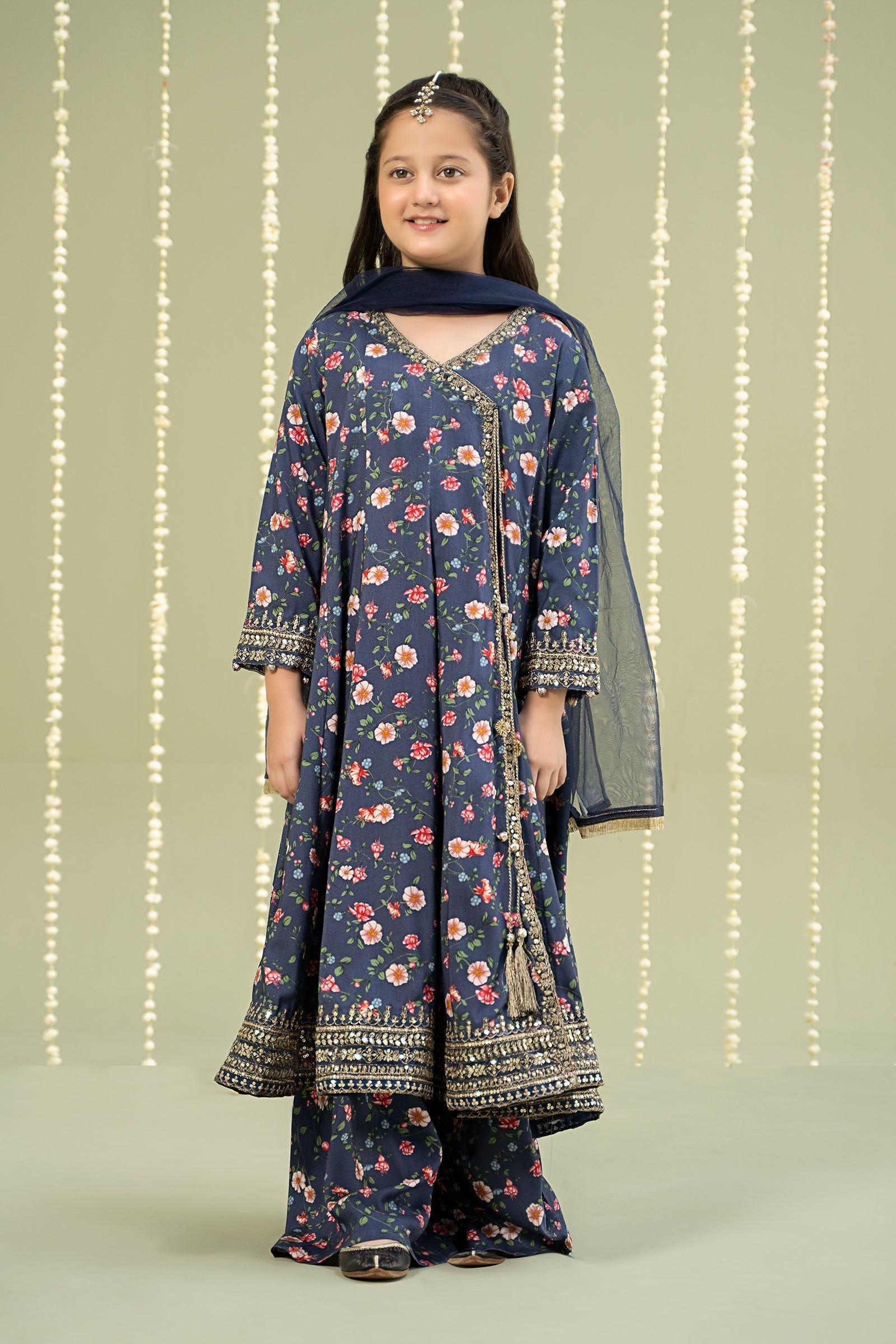 Maria B | 3 Piece Printed Linen Suit | MKD-W24-26 - Libasekhas