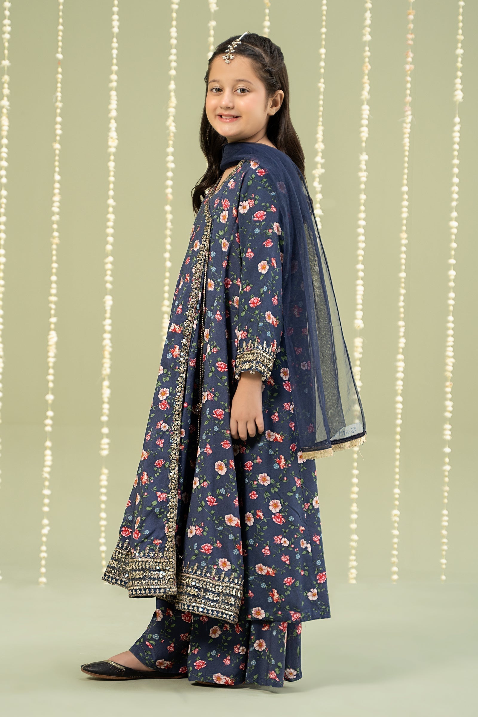 Maria B | 3 Piece Printed Linen Suit | MKD-W24-26 - House Of Zarish