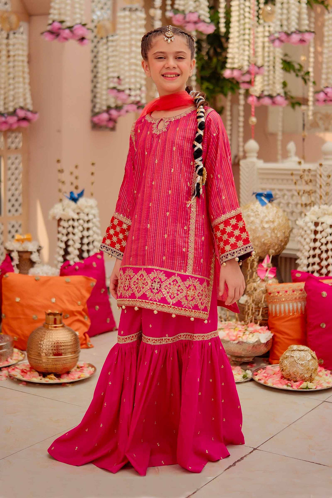 Maria B | 3 Piece Embroidered Suit | MKD-W24-11 - House Of Zarish