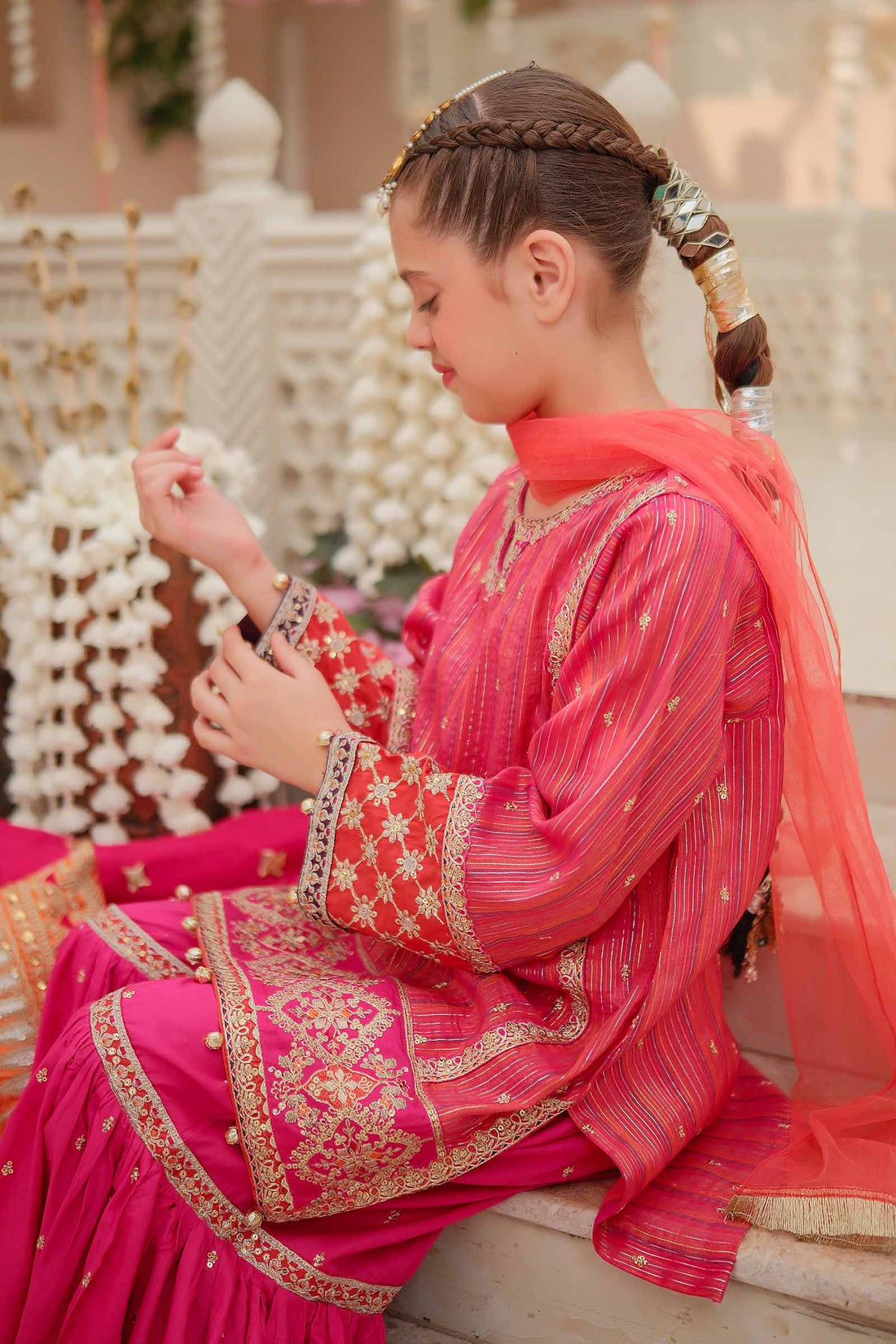 Maria B | 3 Piece Embroidered Suit | MKD-W24-11 - House Of Zarish