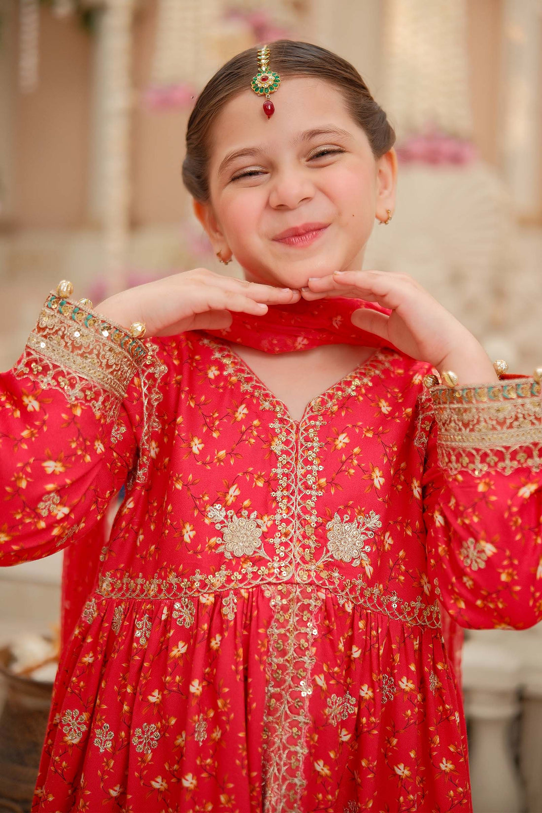 Maria B | 3 Piece Embroidered Marina Twill Suit | MKD-W24-12 - House Of Zarish