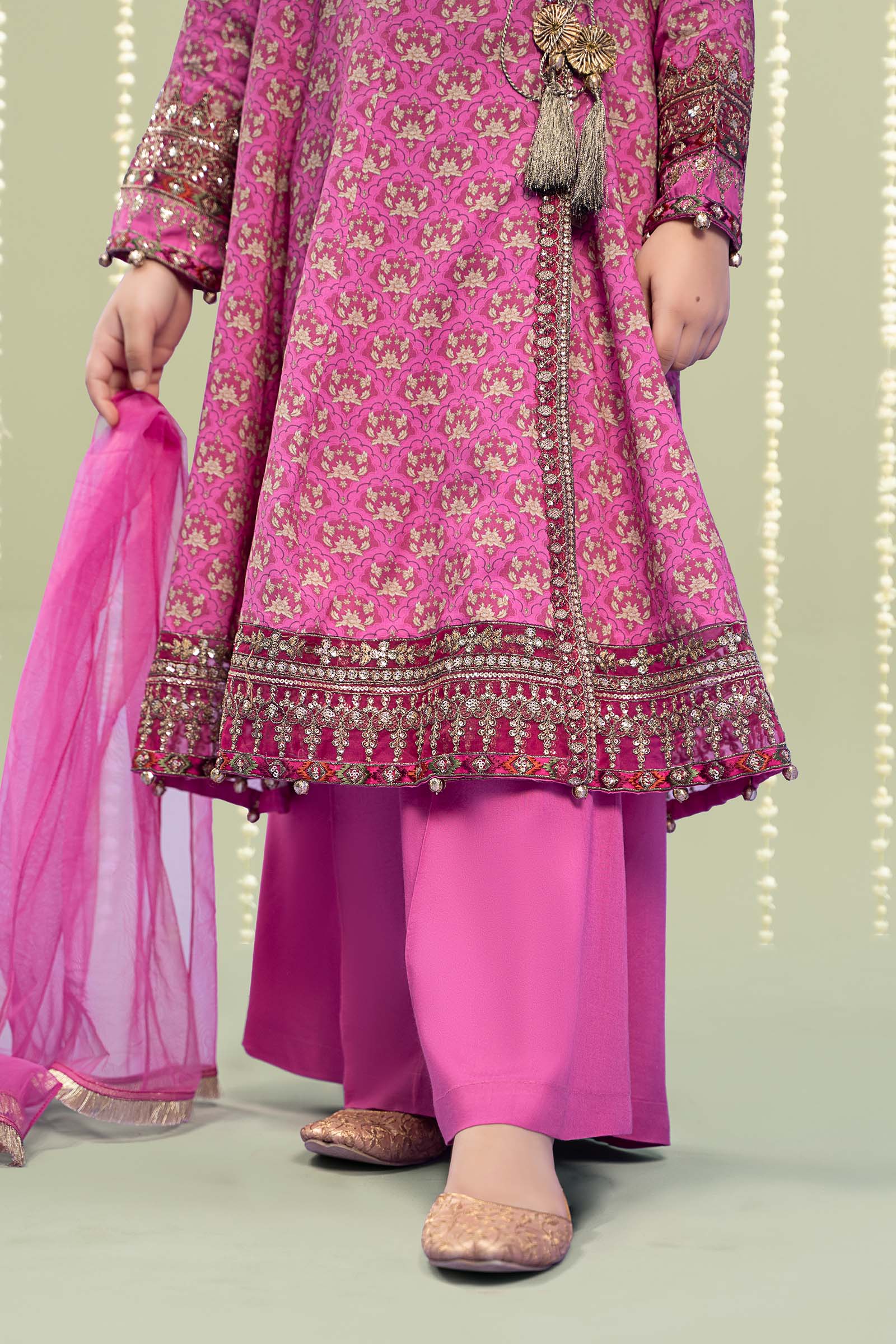 Maria B | 3 Piece Printed Linen Suit | MKD-W24-16 - House Of Zarish