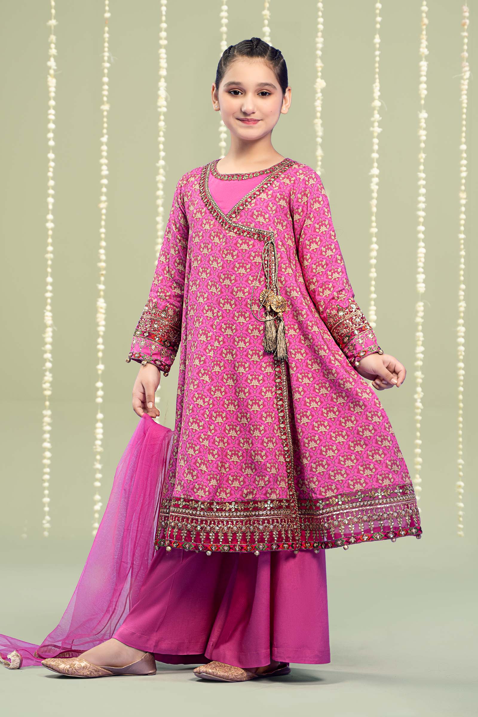 Maria B | 3 Piece Printed Linen Suit | MKD-W24-16 - House Of Zarish
