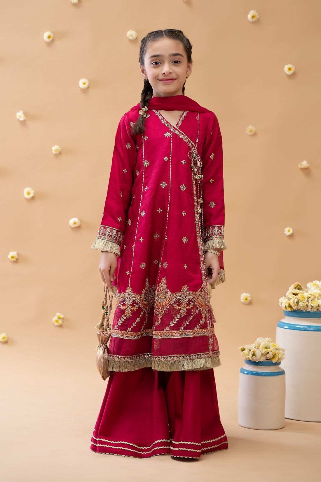 Maria B | 3 Piece Embroidered Suit | MKS-EA23-01R1 - Libasekhas