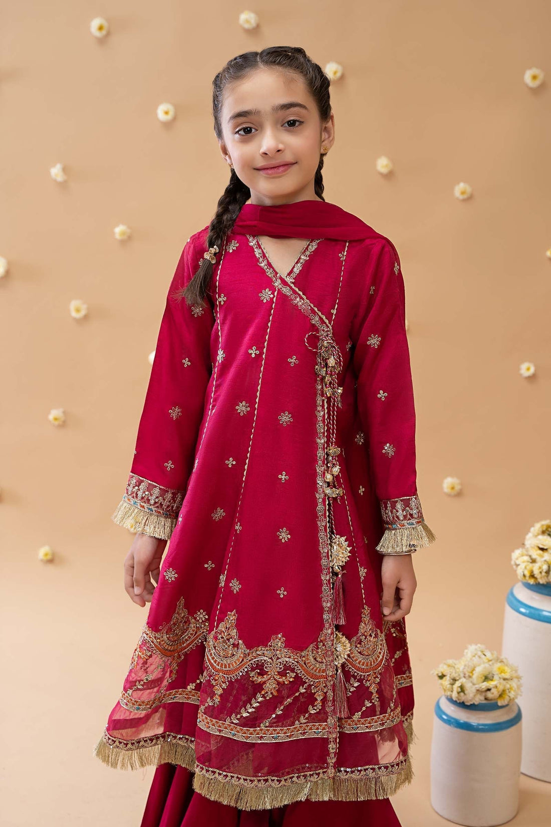 Maria B | 3 Piece Embroidered Suit | MKS-EA23-01R1 - Libasekhas