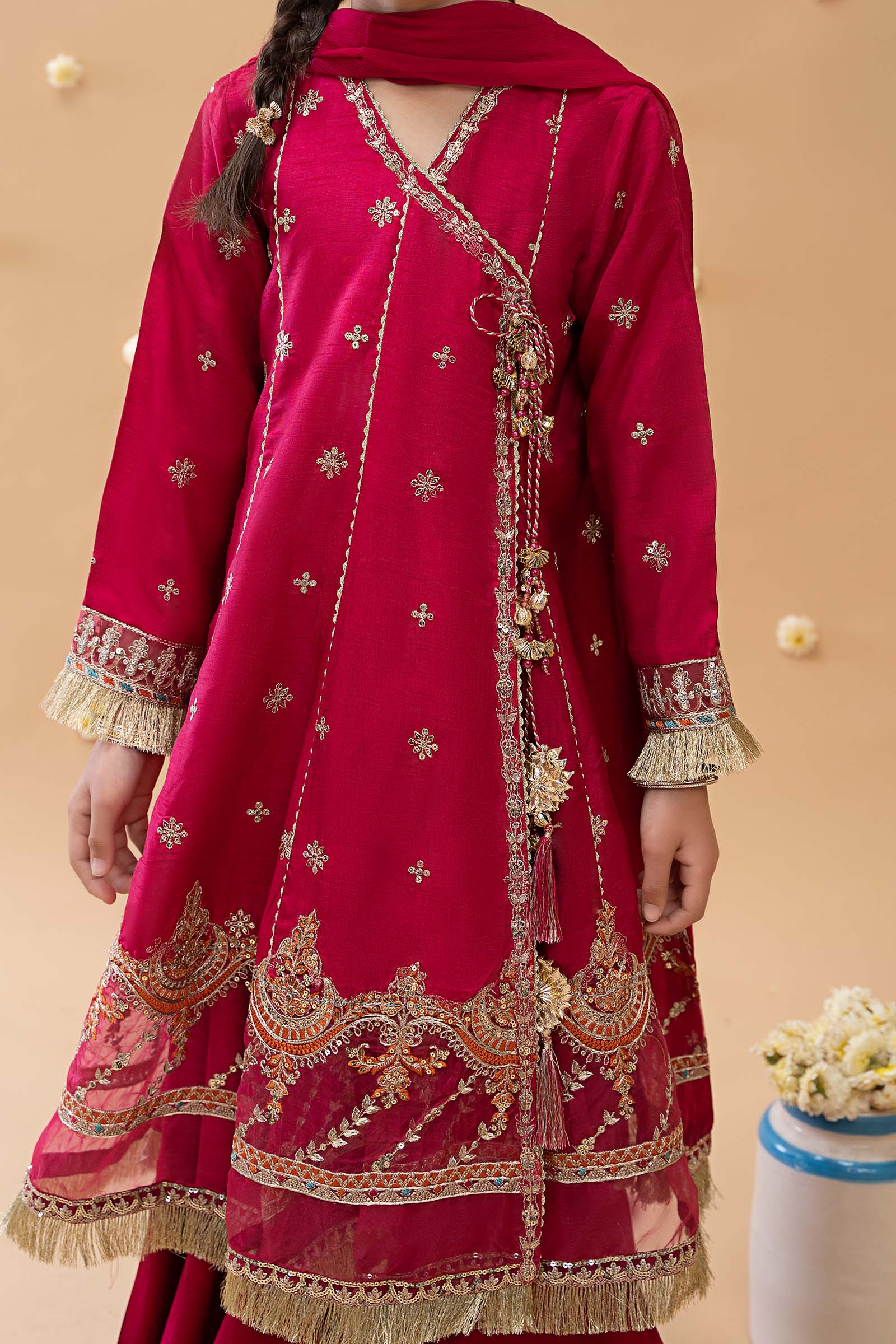 Maria B | 3 Piece Embroidered Suit | MKS-EA23-01R1 - Libasekhas