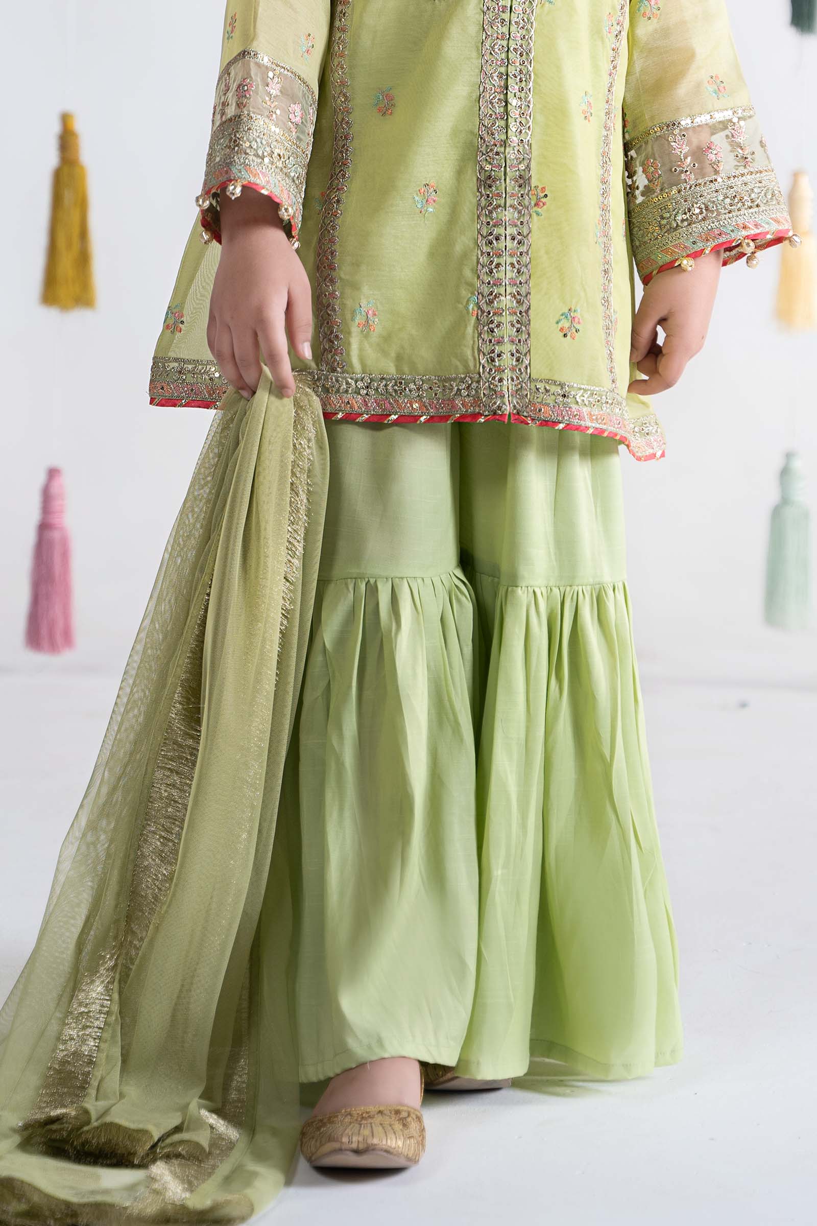 Maria B | 3 Piece Embroidered Paper Cotton Suit | MKS-EA24-04 - House Of Zarish