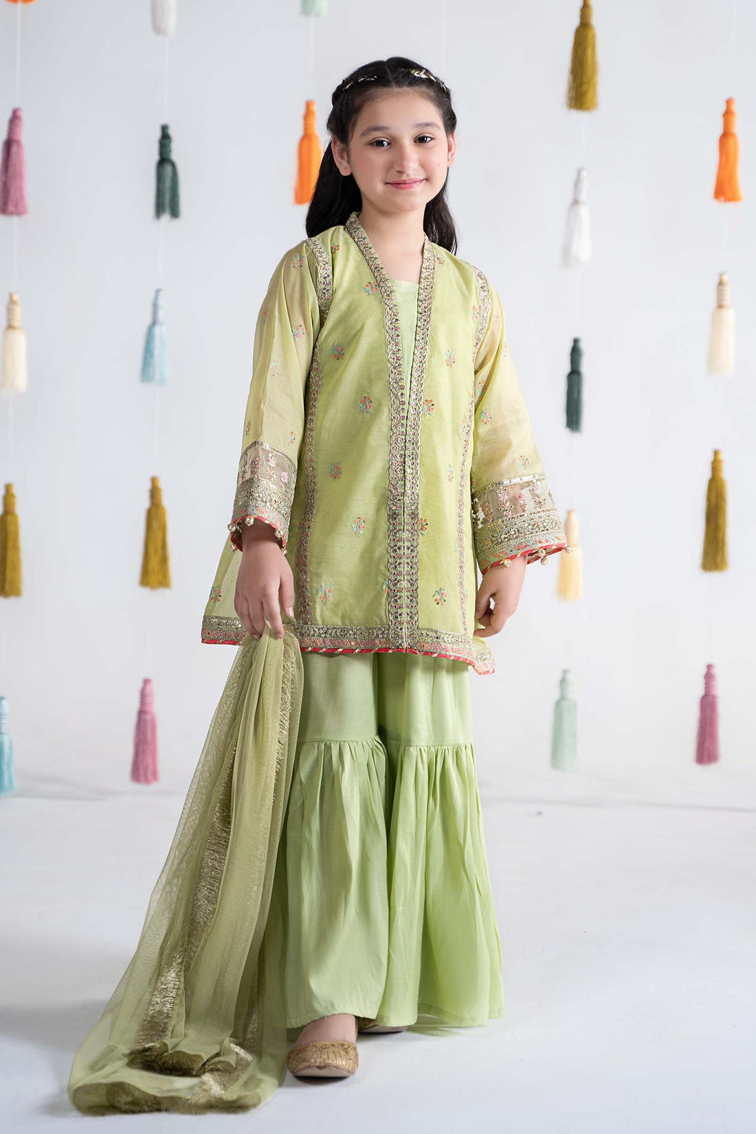 Maria B | 3 Piece Embroidered Paper Cotton Suit | MKS-EA24-04 - House Of Zarish