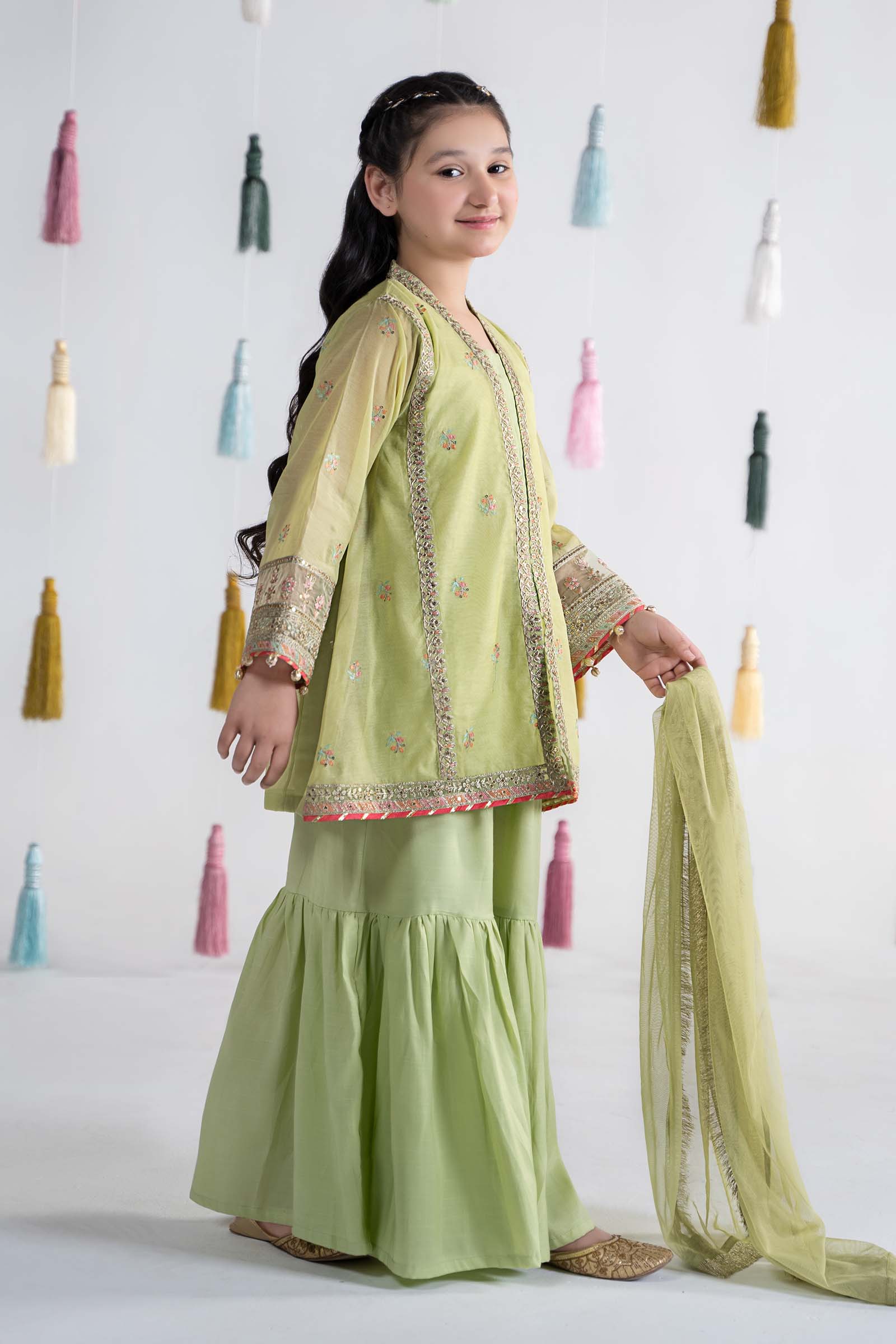Maria B | 3 Piece Embroidered Paper Cotton Suit | MKS-EA24-04 - House Of Zarish
