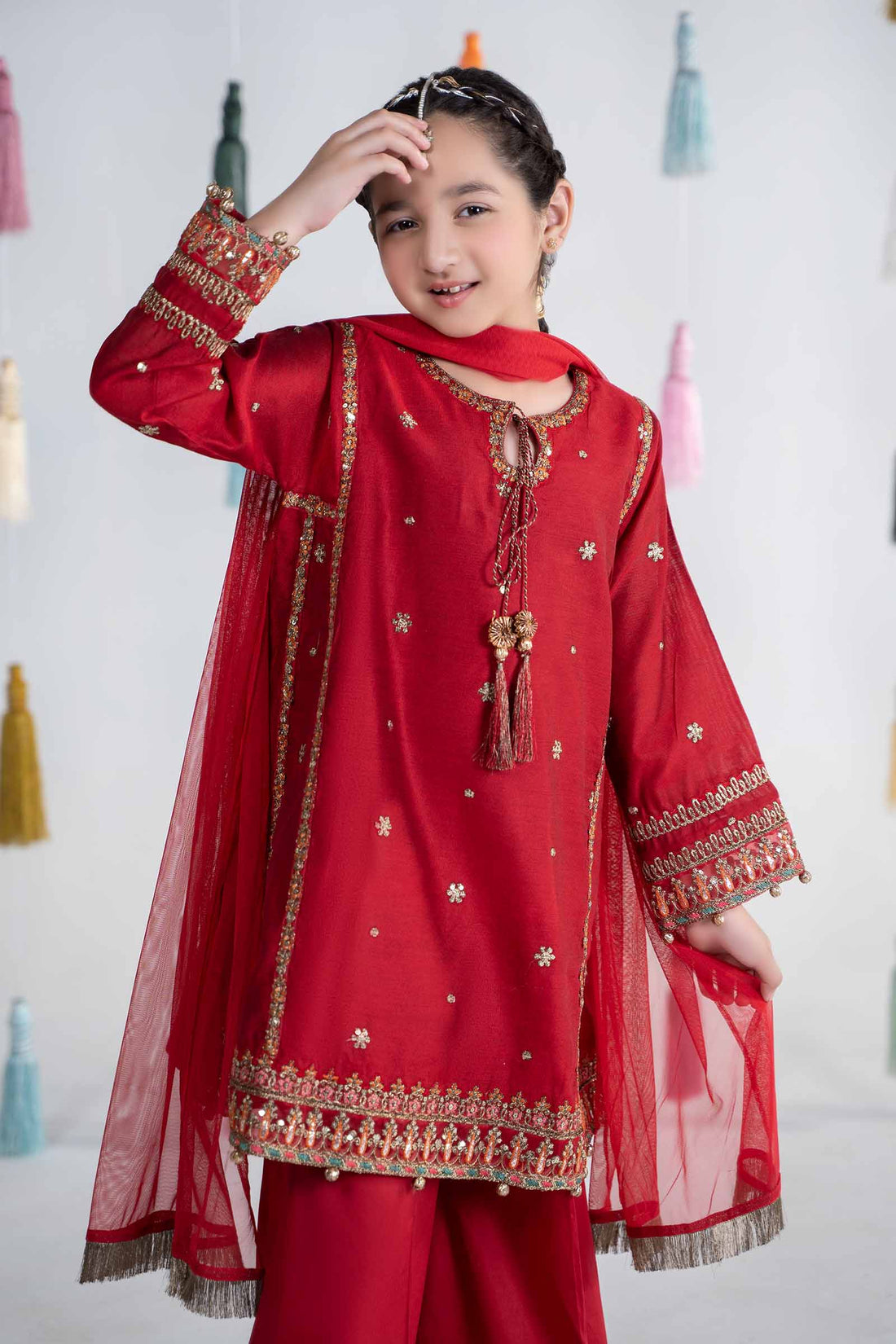 Maria B | 3 Piece Embroidered Yarn Dyed Suit | MKS-EA24-19 - House Of Zarish