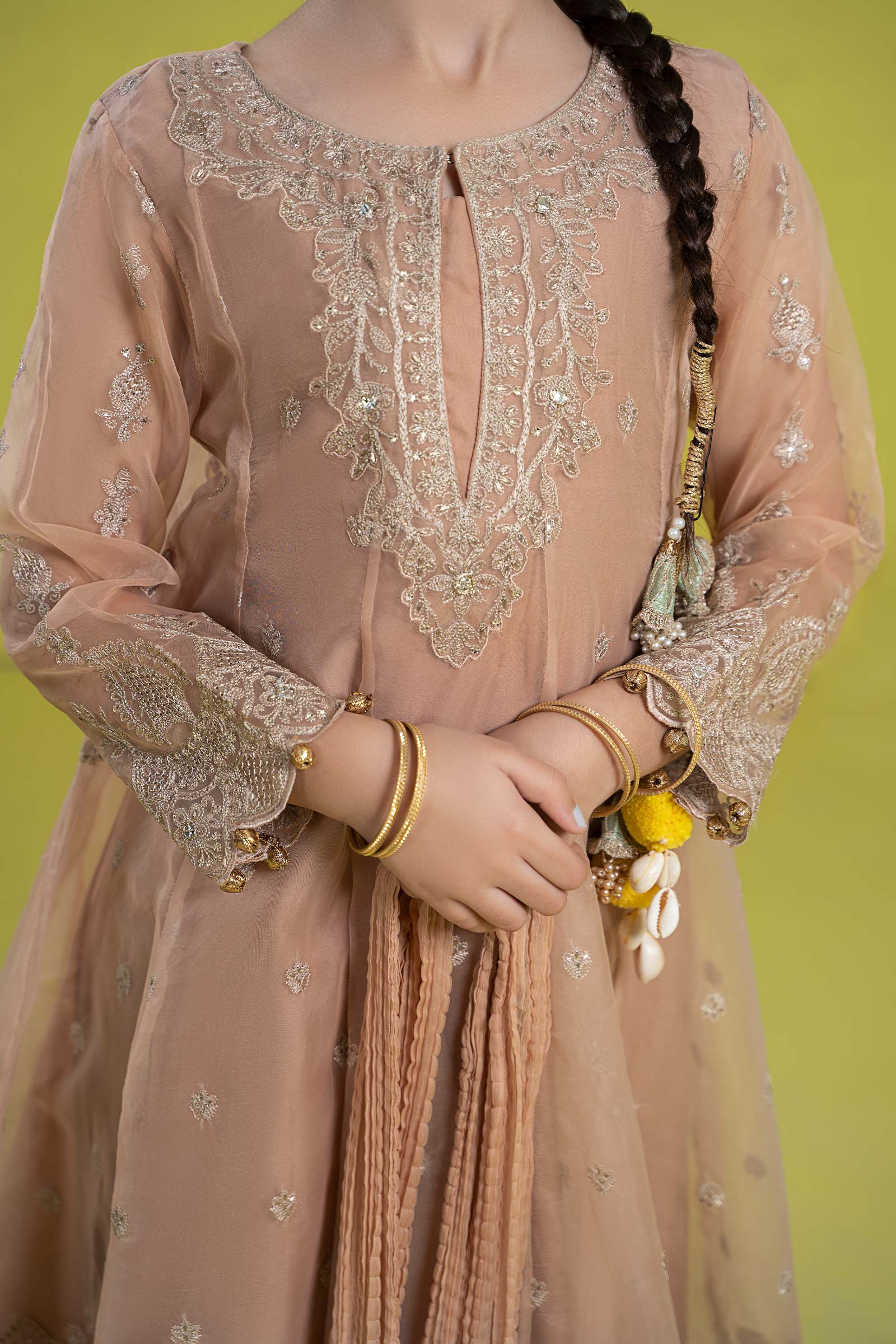 Maria B | 3 Piece Embroidered Organza Suit | MKS-EF24-05 - Libasekhas