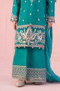 Maria B | 3 Piece Embroidered Raw Silk Suit | MKS-EF24-09 - Libasekhas