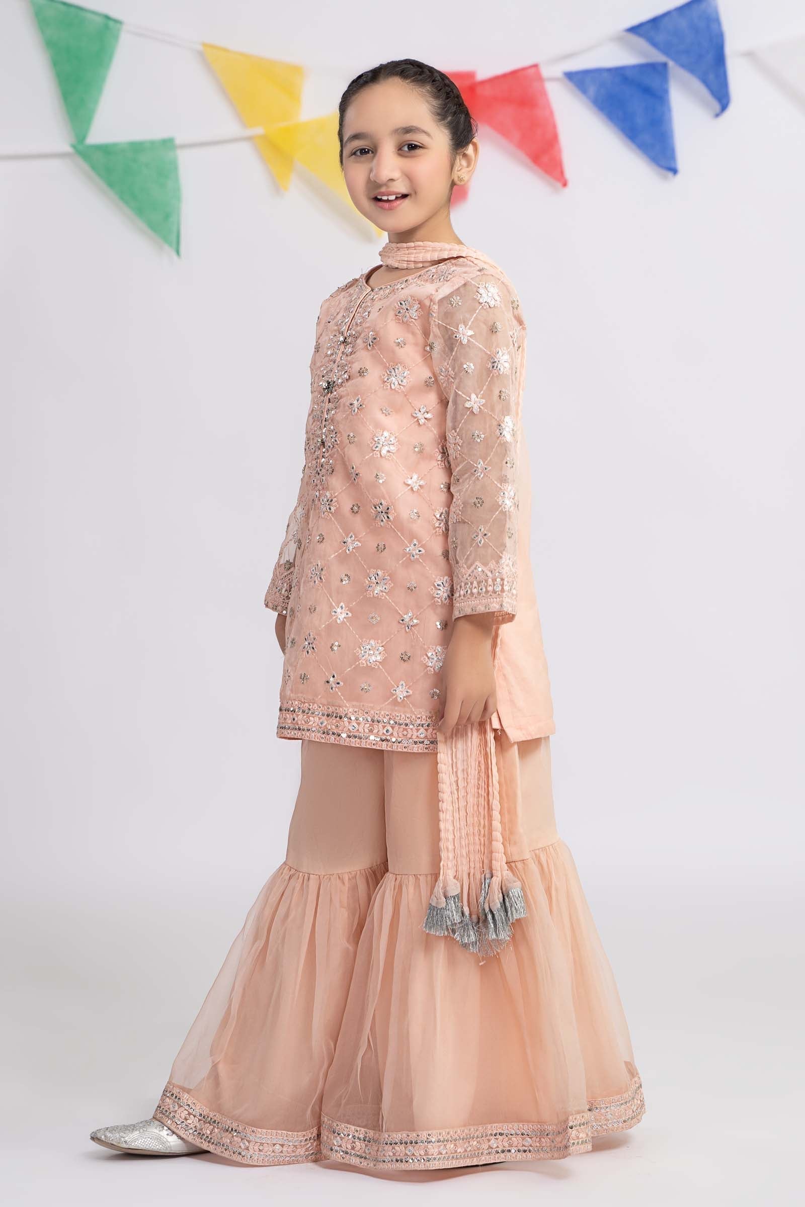 Maria B | 3 Piece Embroidered Organza Suit | MKS-EF24-11 - Libasekhas