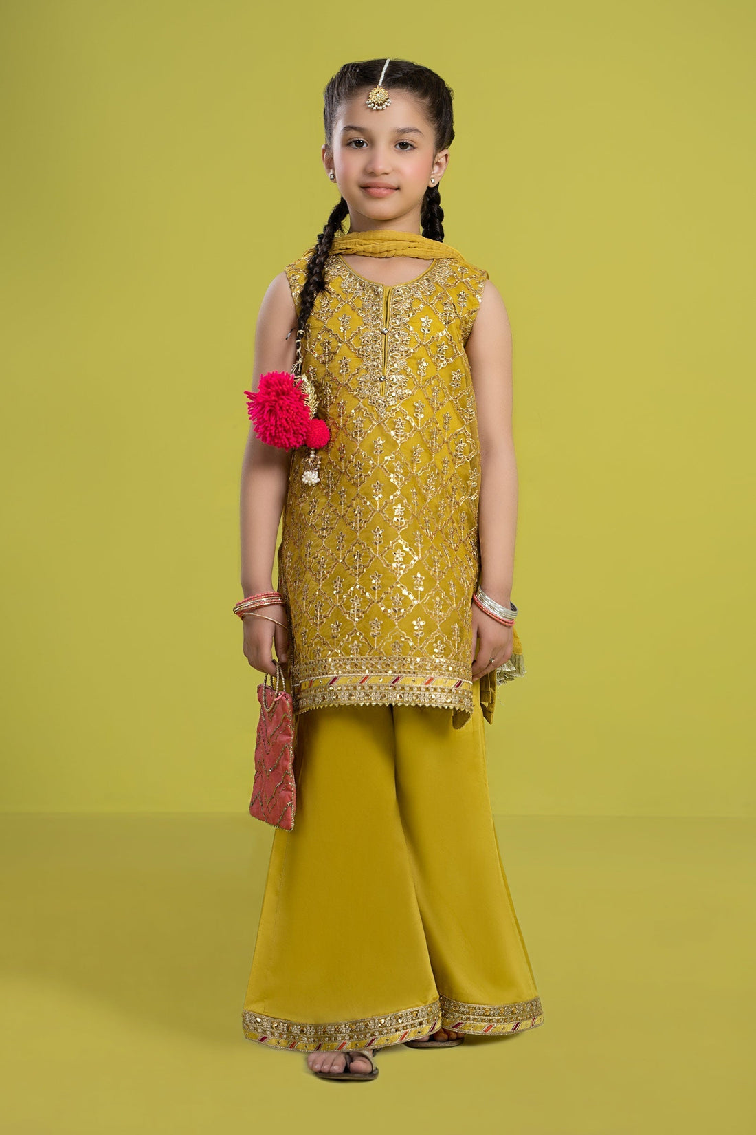 Maria B | 3 Piece Embroidered Organza Suit | MKS-EF24-14 - House Of Zarish