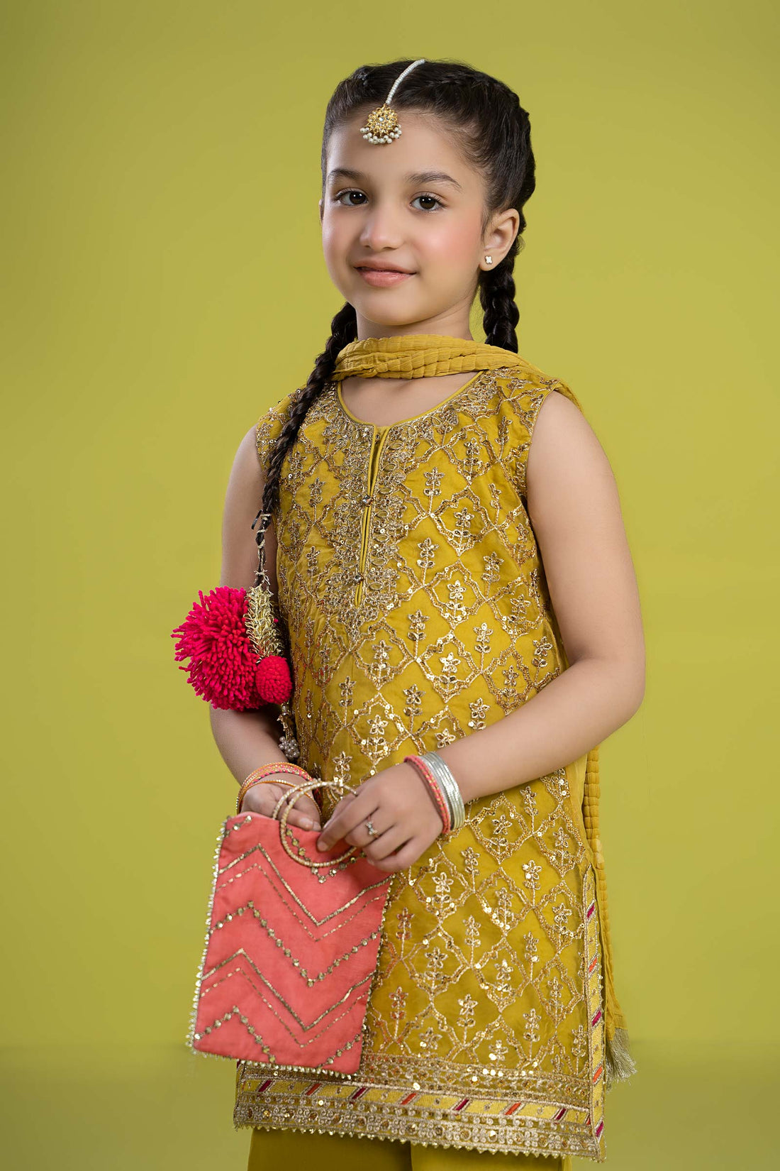 Maria B | 3 Piece Embroidered Organza Suit | MKS-EF24-14 - House Of Zarish