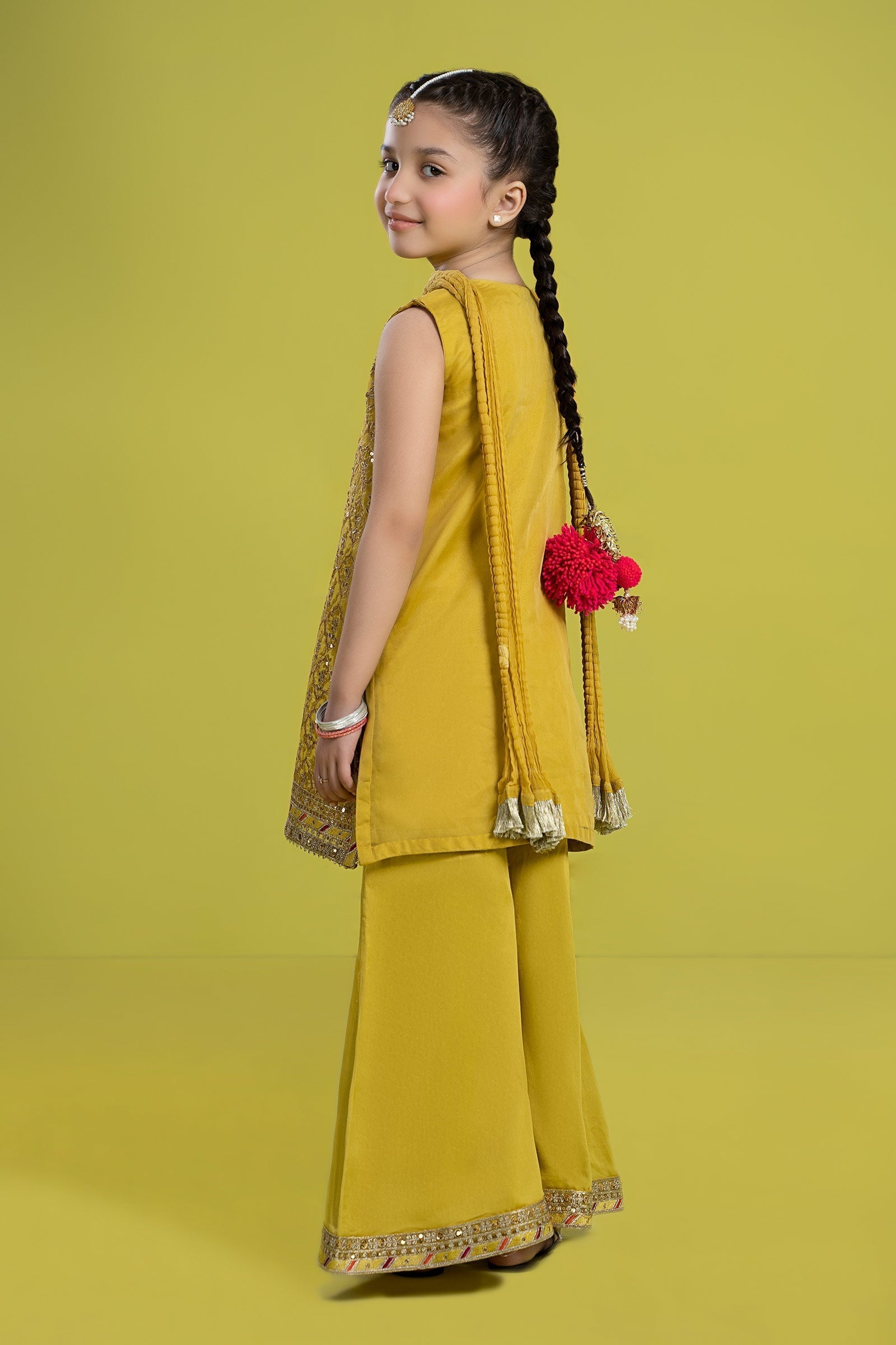 Maria B | 3 Piece Embroidered Organza Suit | MKS-EF24-14 - House Of Zarish